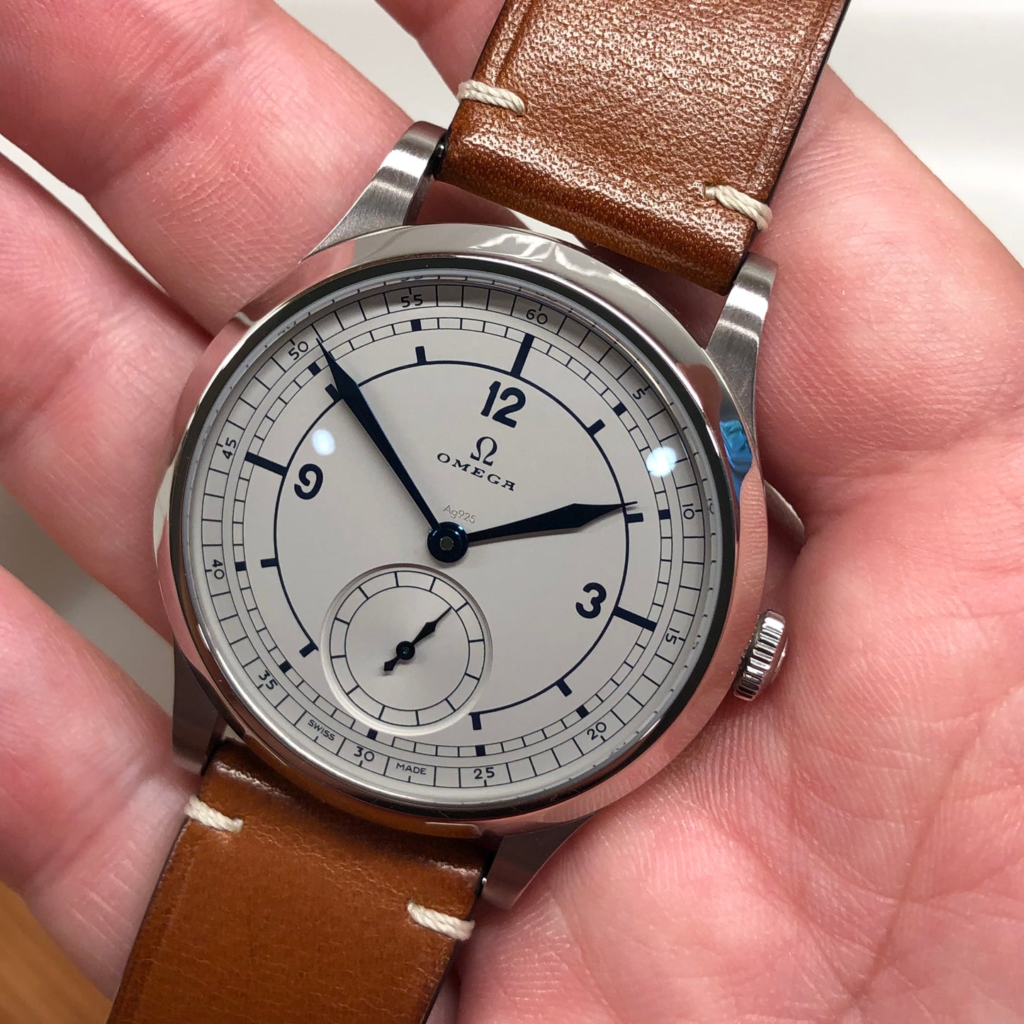 2022 Omega CK 859 39mm 511.12.39.21.99.002 Leather Wristwatch with Box and Papers - HASHTAGWATCHCO