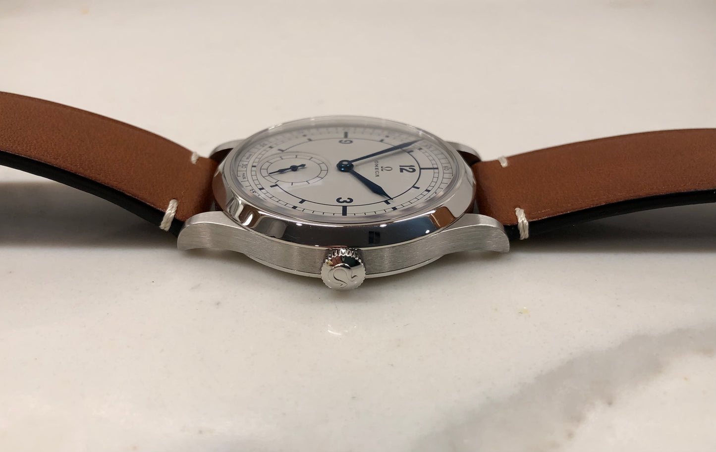 2022 Omega CK 859 39mm 511.12.39.21.99.002 Leather Wristwatch with Box and Papers - HASHTAGWATCHCO