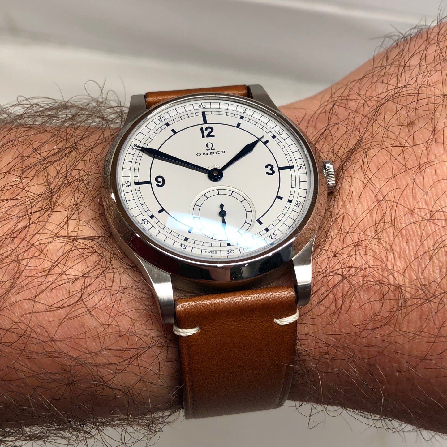 2022 Omega CK 859 39mm 511.12.39.21.99.002 Leather Wristwatch with Box and Papers - HASHTAGWATCHCO