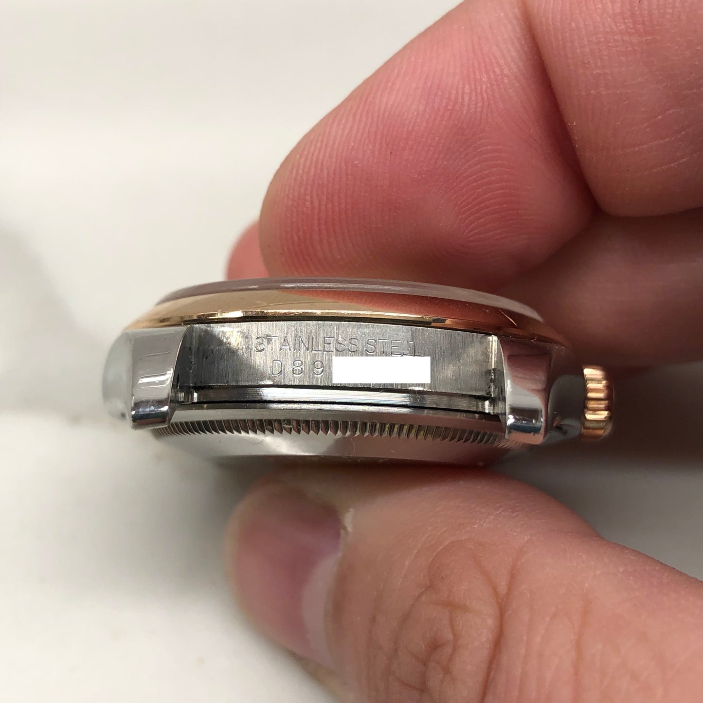 2008 Rolex Datejust 116201 Pink Dial Rose Gold Two Tone Oyster Wristwatch with Papers - HASHTAGWATCHCO