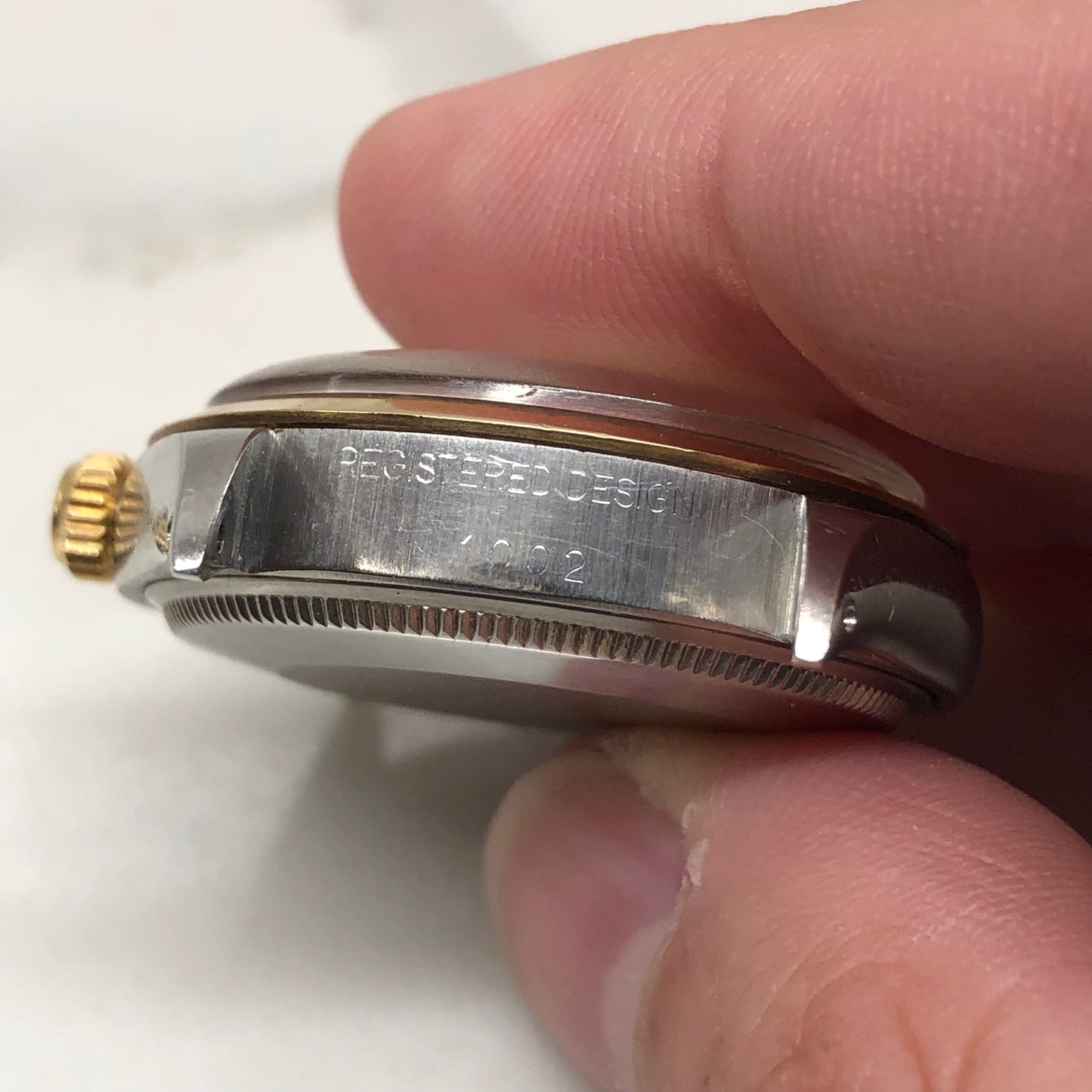 1976 Rolex Oyster Perpetual 1002 Two Tone Automatic Wristwatch