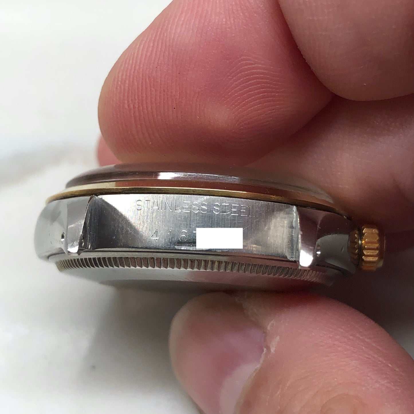 1976 Rolex Oyster Perpetual 1002 Two Tone Automatic Wristwatch