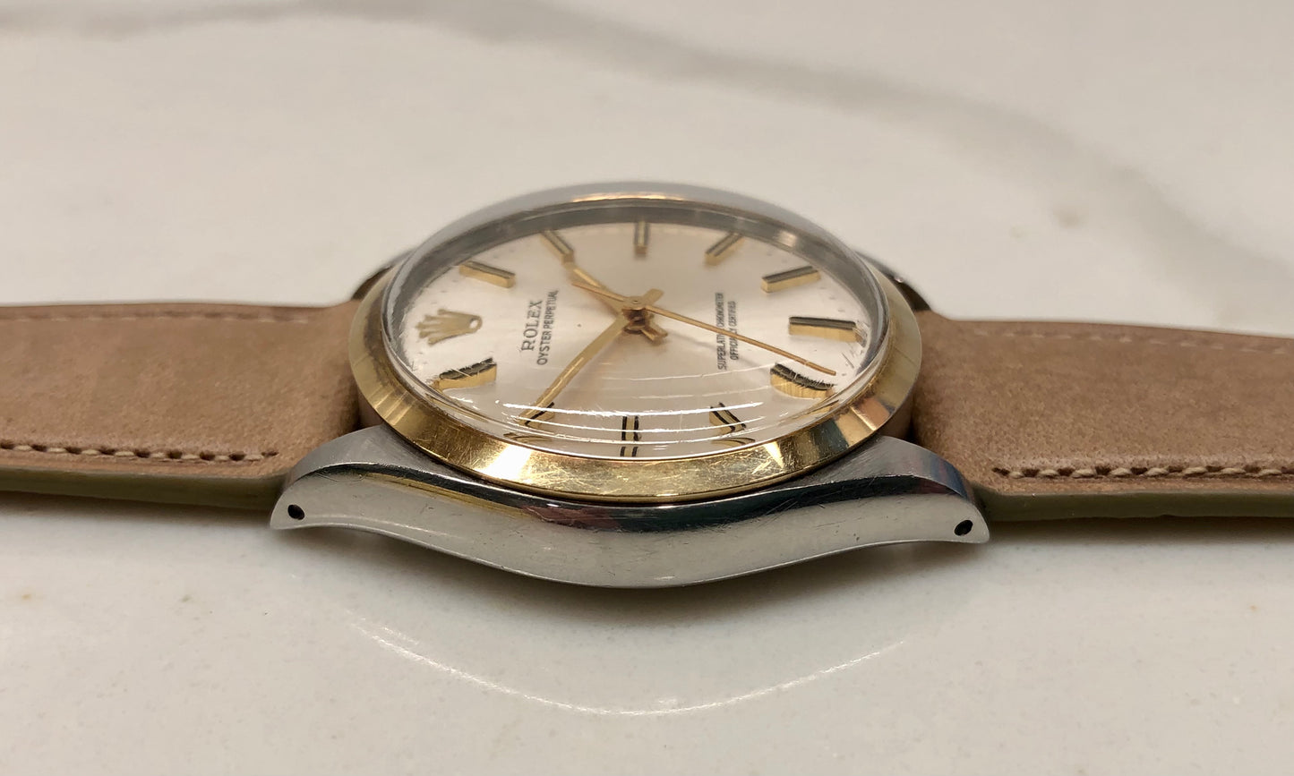 1976 Rolex Oyster Perpetual 1002 Two Tone Automatic Wristwatch