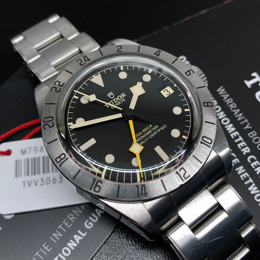 2022 Tudor Black Bay Pro GMT 79470 Steel Wristwatch with Box and Papers - HASHTAGWATCHCO