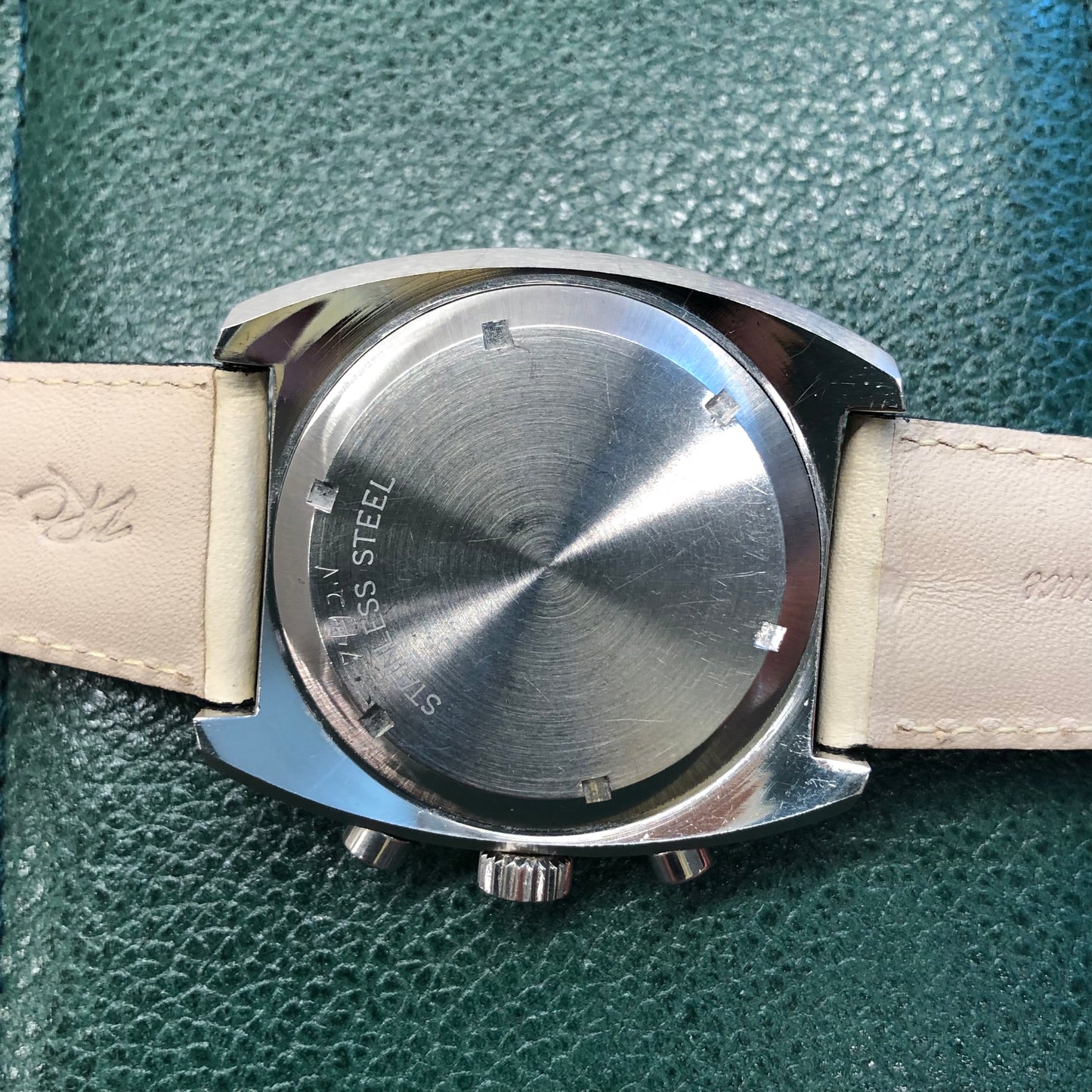 1970s Wittnauer Professional Chrono-Date 8031 Chronograph Valjoux 7734 Blue Wirstwatch - Hashtag Watch Company