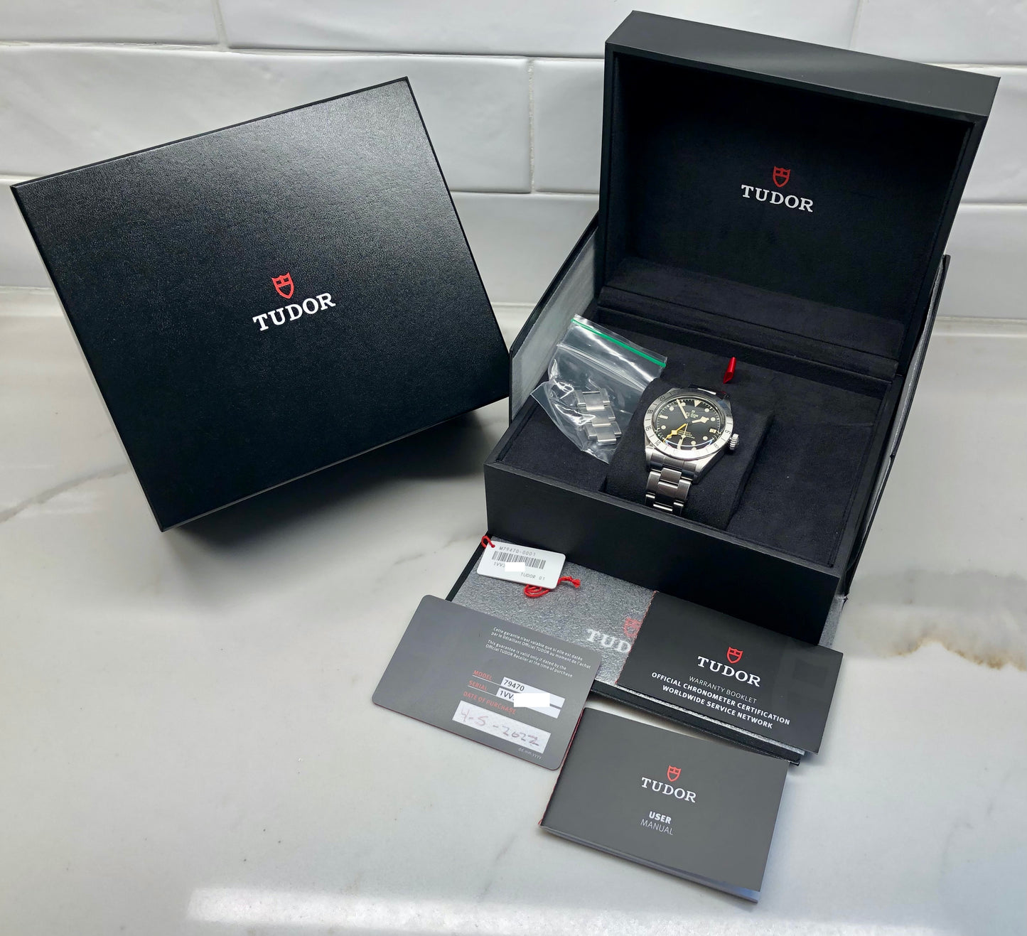 2022 Tudor Black Bay Pro GMT 79470 Steel Wristwatch with Box and Papers