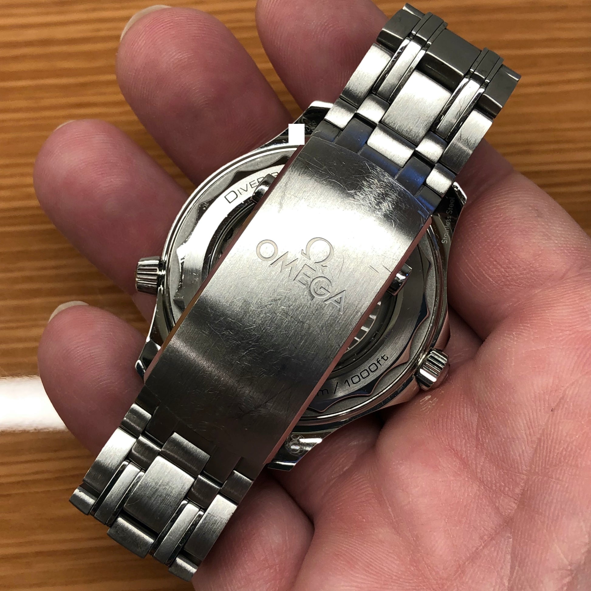 Omega Seamaster Diver 300M Blue 210.30.42.20.03.001 Wristwatch with Box and Papers - HASHTAGWATCHCO