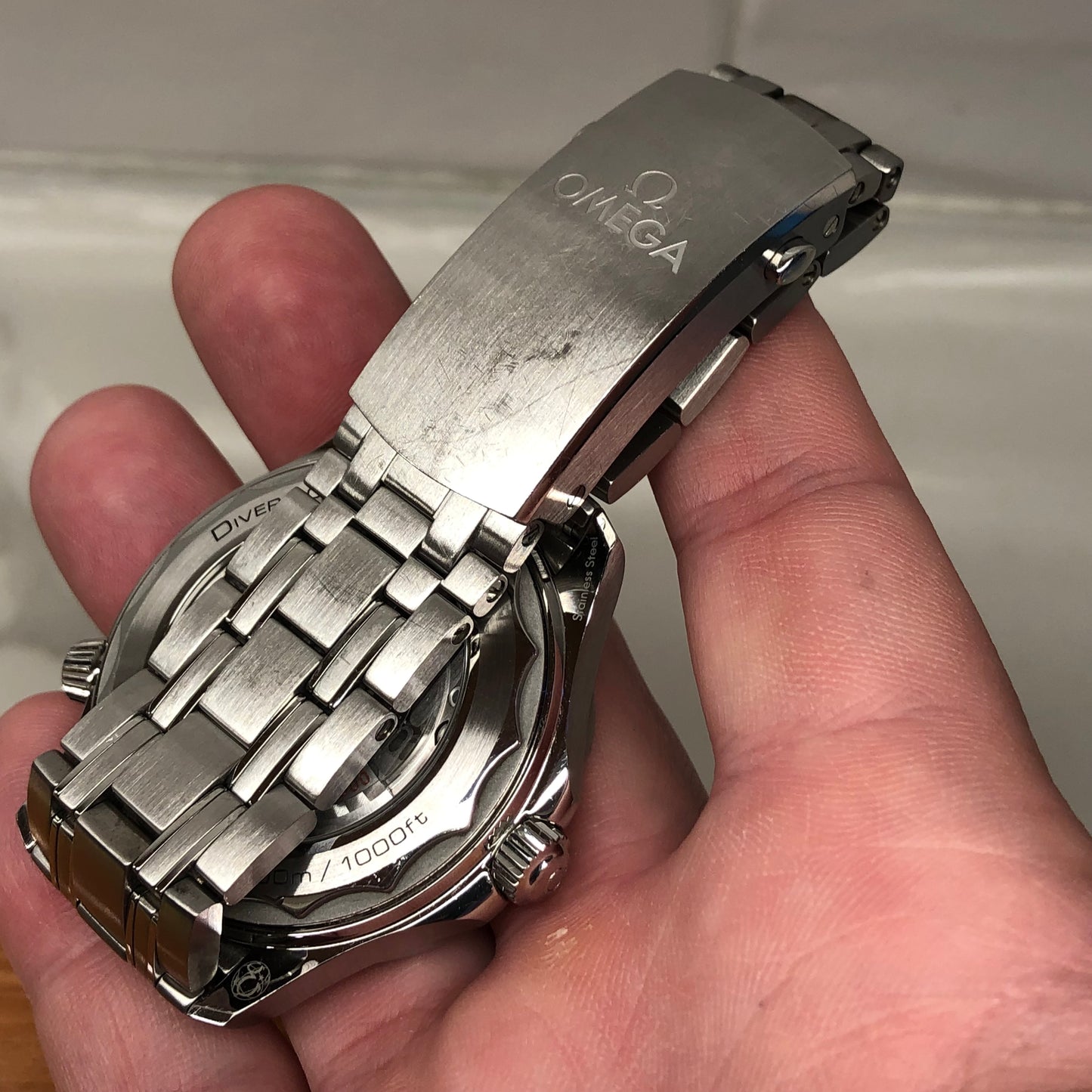 Omega Seamaster Diver 300M Blue 210.30.42.20.03.001 Wristwatch with Box and Papers - HASHTAGWATCHCO