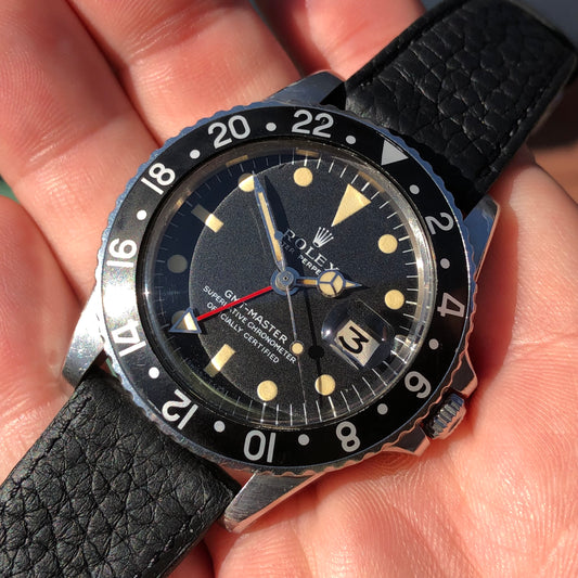 1971 Rolex GMT MASTER 1675 Mk 1 Long E Matte Dial Steel Automatic Wristwatch - HASHTAGWATCHCO
