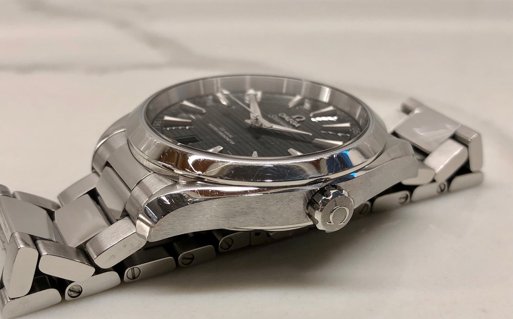 Omega Seamaster Aqua Terra 150M Black 220.10.41.21.01.001 Wristwatch with Box and Papers - HASHTAGWATCHCO