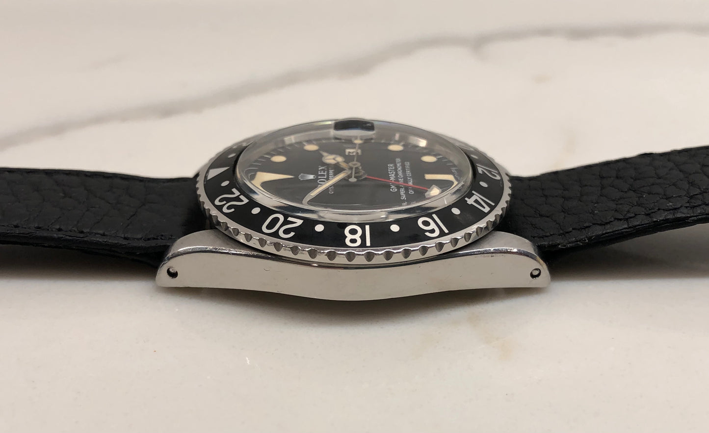 1971 Rolex GMT MASTER 1675 Mk 1 Long E Matte Dial Steel Automatic Wristwatch - HASHTAGWATCHCO