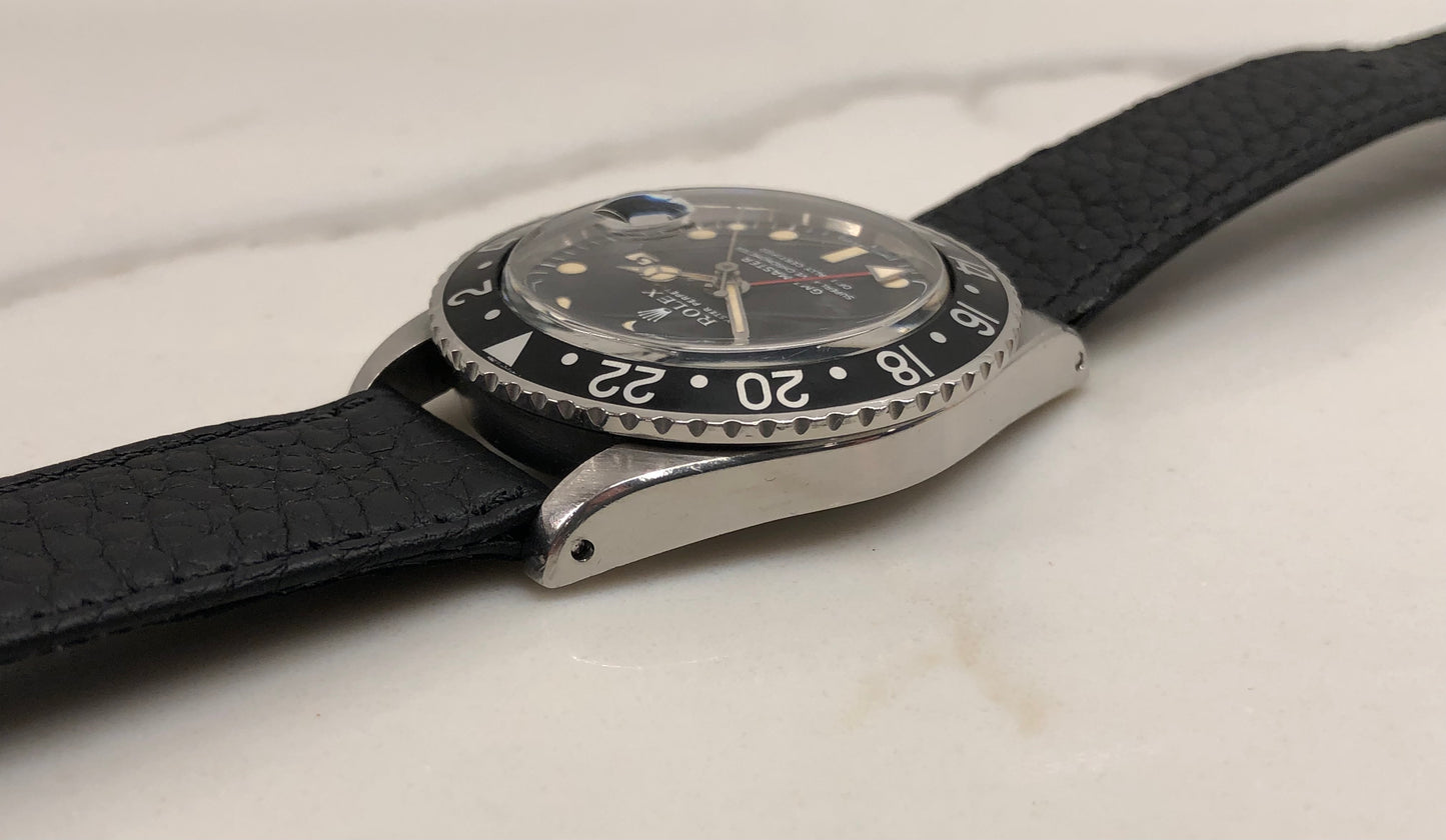 1971 Rolex GMT MASTER 1675 Mk 1 Long E Matte Dial Steel Automatic Wristwatch - HASHTAGWATCHCO