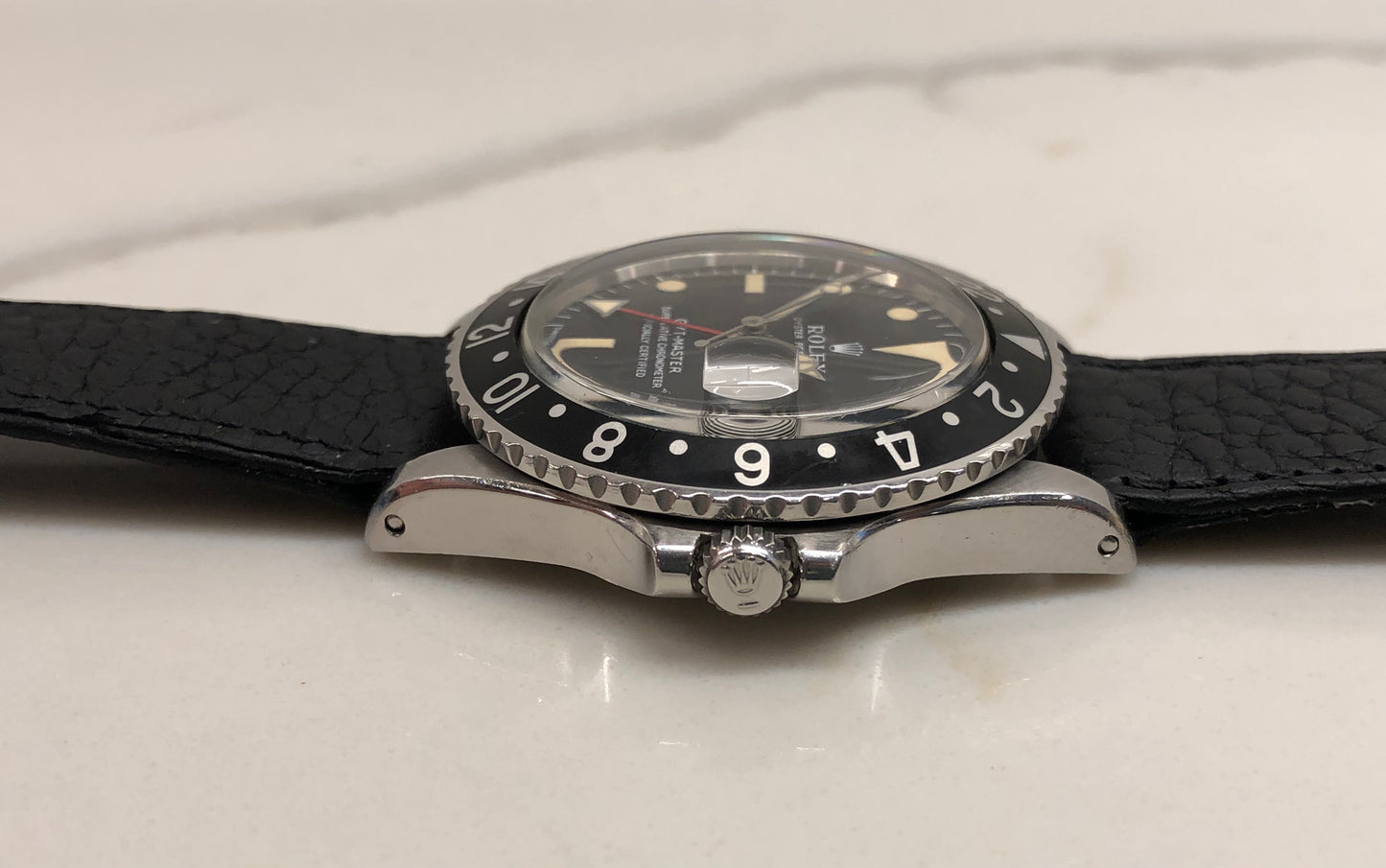 1971 Rolex GMT MASTER 1675 Mk 1 Long E Matte Dial Steel Automatic Wristwatch - HASHTAGWATCHCO