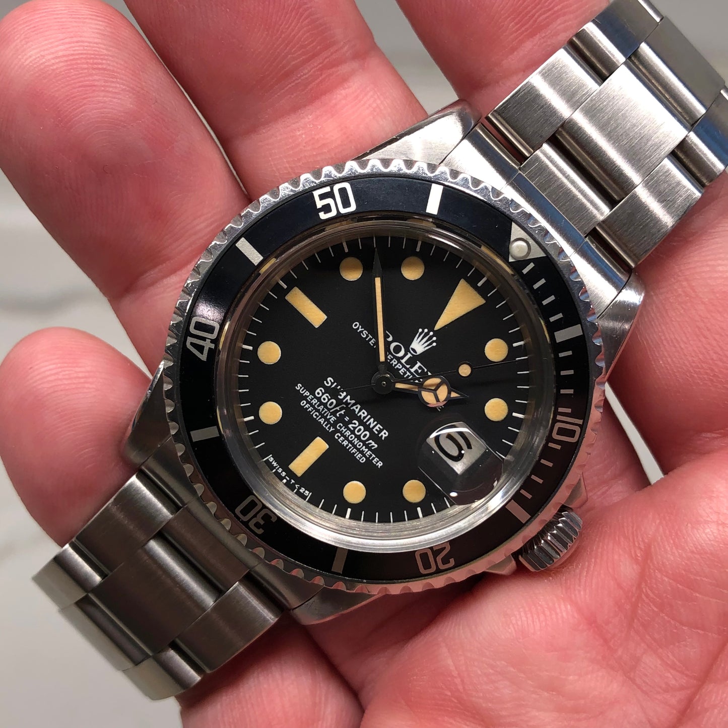1975 Rolex Submariner 1680 Mk 1 Matte Dial Steel Automatic Wristwatch - HASHTAGWATCHCO