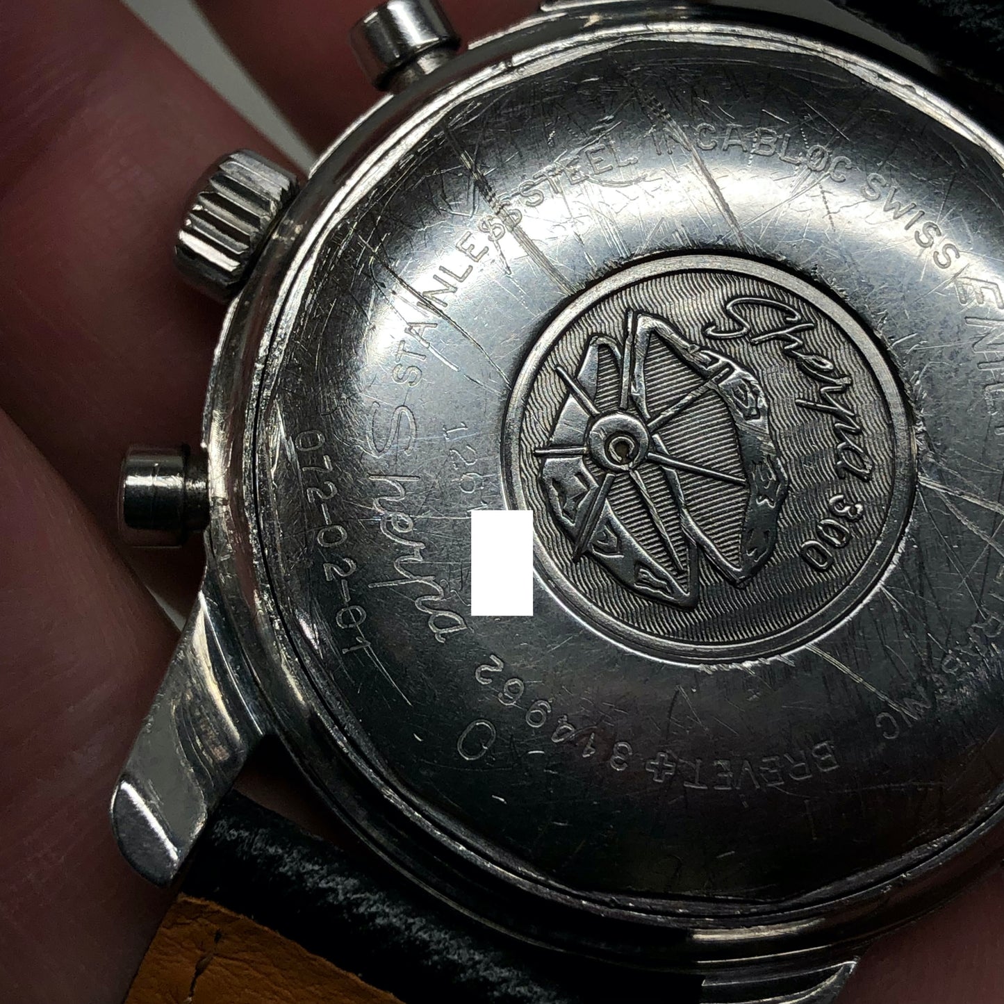 1960s Enicar Sherpa Graph Mk IV 072-02-01 Valjoux 72 Chronograph Wristwatch - HASHTAGWATCHCO