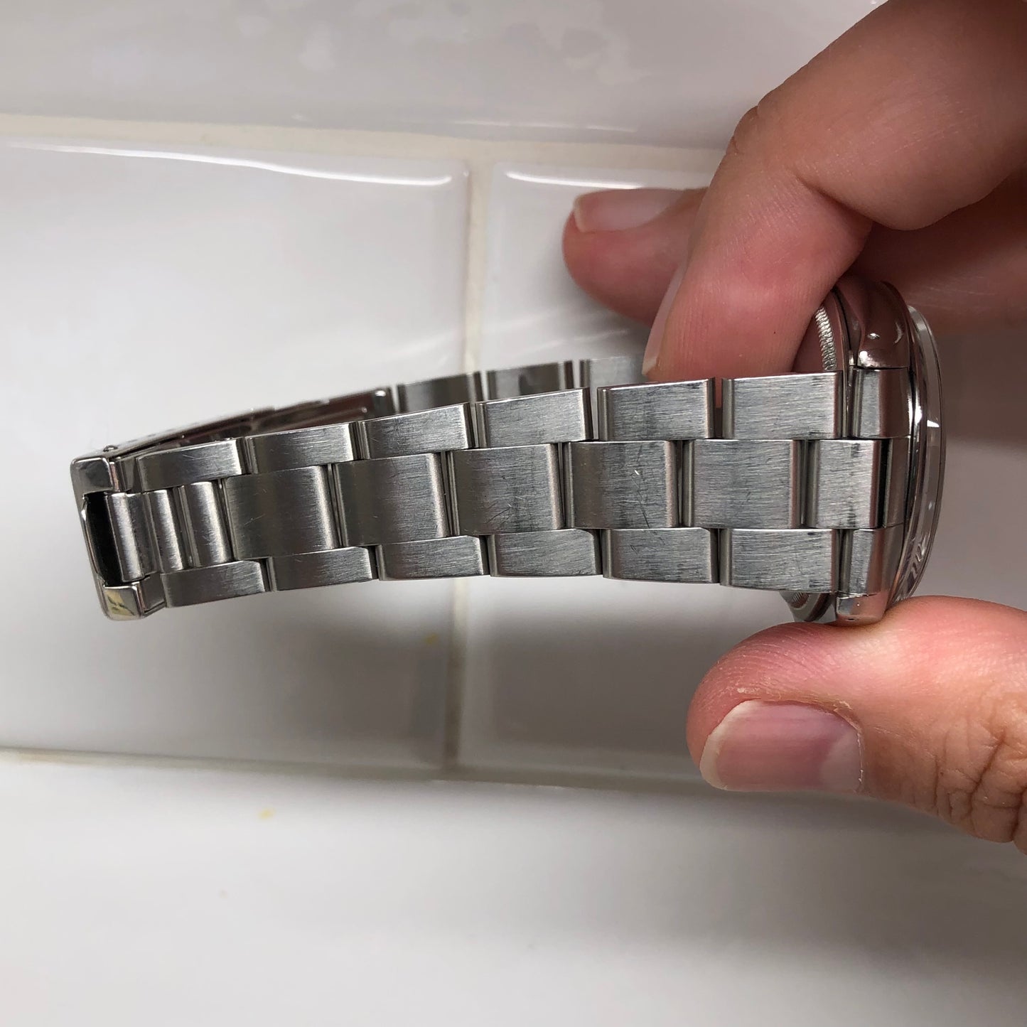 1971 Rolex Date 1500 Oyster Perpetual Radial Dial Stainless Steel Automatic Wristwatch - HASHTAGWATCHCO