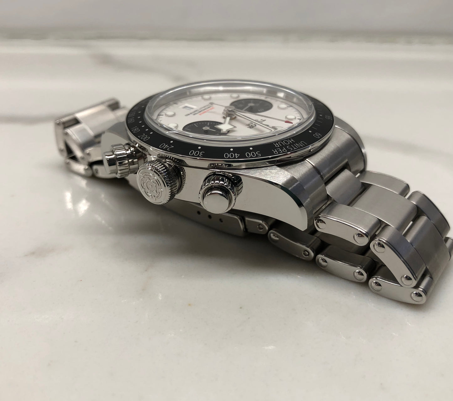 2023 Tudor Heritage Black Bay 79360N White Panda Chronograph Wristwatch with Box and Papers - HASHTAGWATCHCO