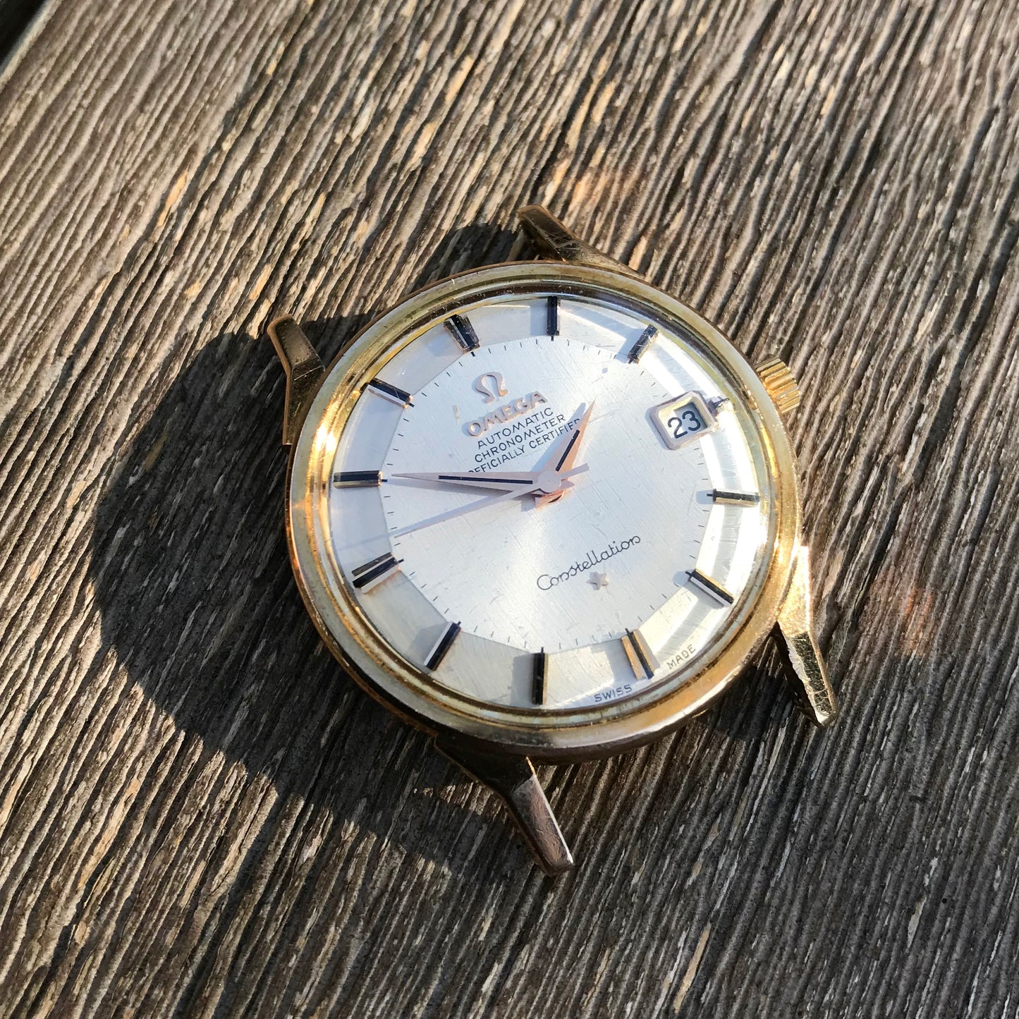 Vintage Omega Constellation Date 1683005 18K Yellow & Pink Gold Caliber 561 Automatic Wristwatch - Hashtag Watch Company