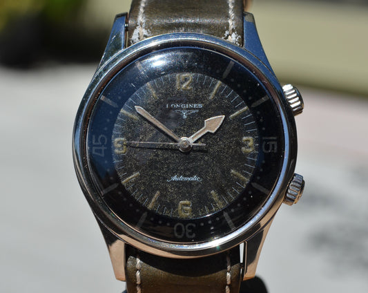 Vintage Longines Compressor 7150-1 Divers 1960's Automatic Stainless Steel Wristwatch - Hashtag Watch Company
