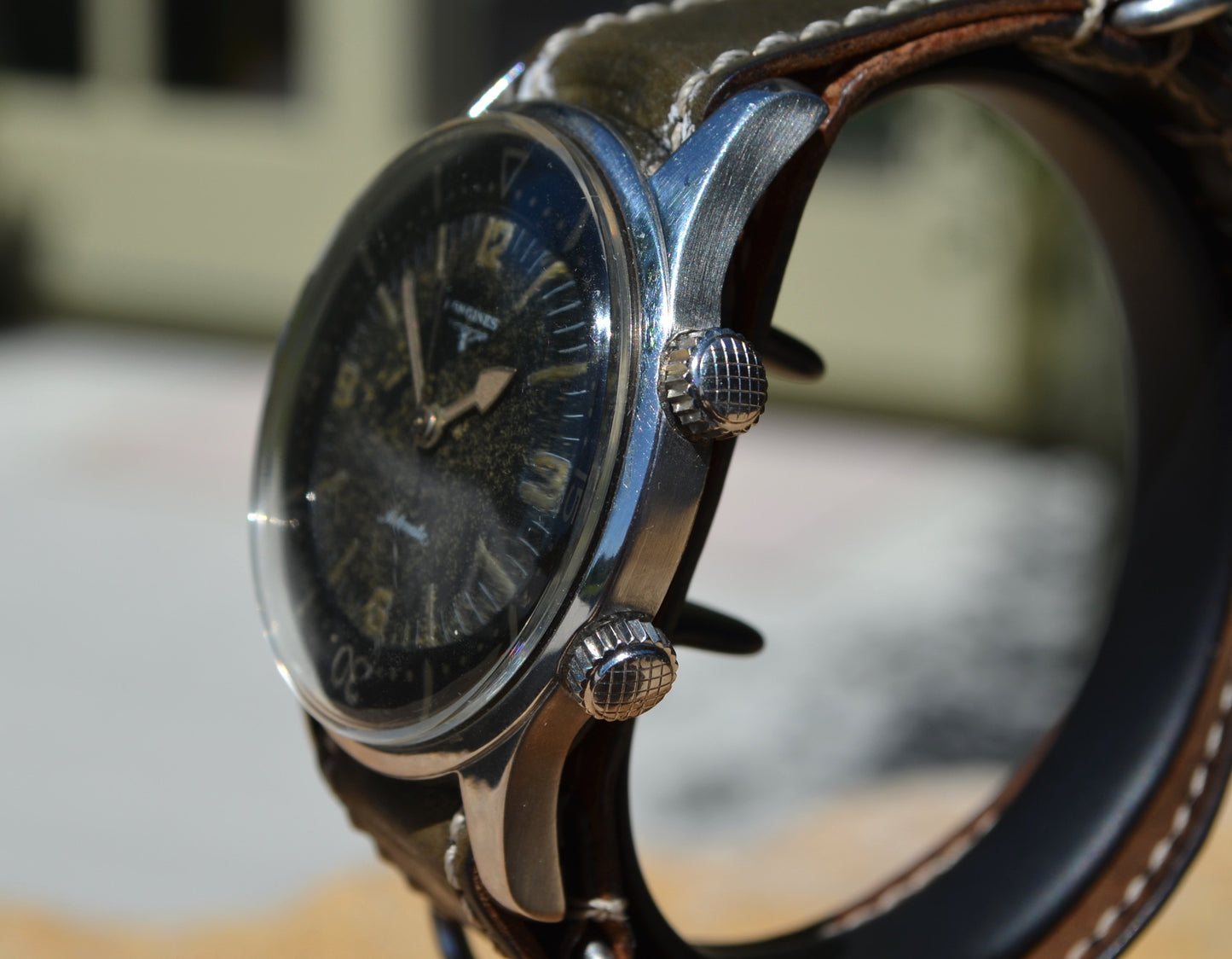 Vintage Longines Compressor 7150-1 Divers 1960's Automatic Stainless Steel Wristwatch - Hashtag Watch Company