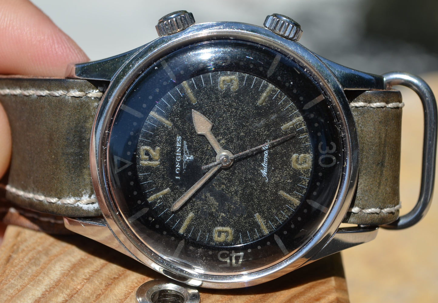 Vintage Longines Compressor 7150-1 Divers 1960's Automatic Stainless Steel Wristwatch - Hashtag Watch Company