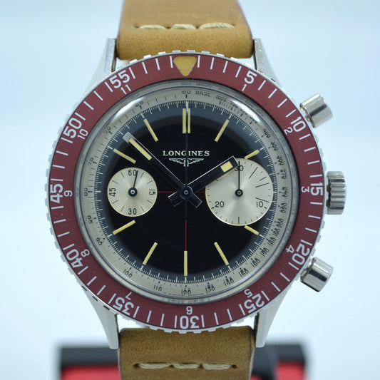 Vintage Longines 30CH "Big Eye" Steel Chronograph Wristwatch - Hashtag Watch Company