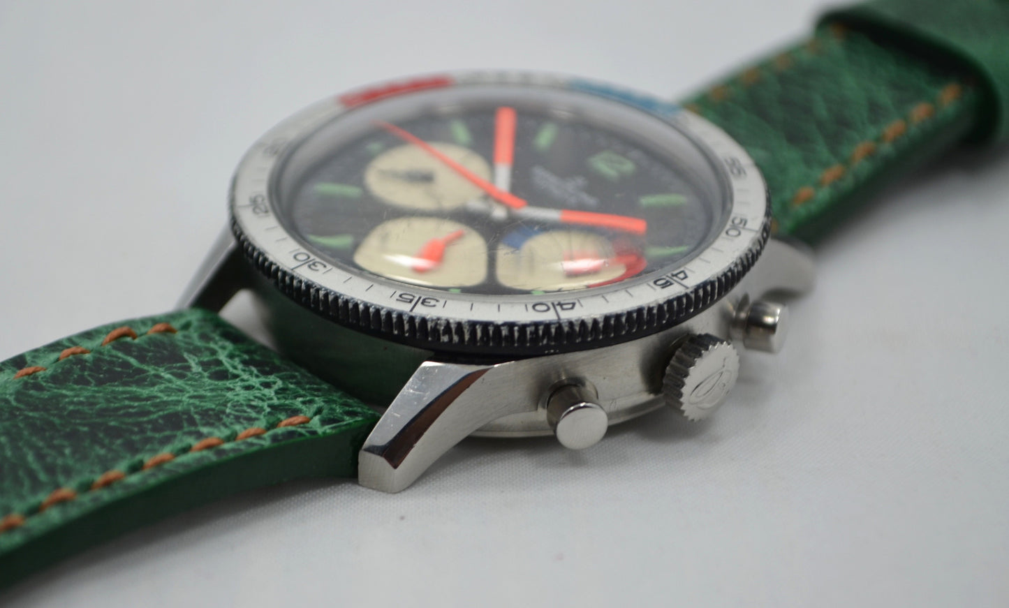 Vintage Breitling Steel Chronograph 7650 Co-Pilot Venus 178 Wristwatch 1960s - Hashtag Watch Company