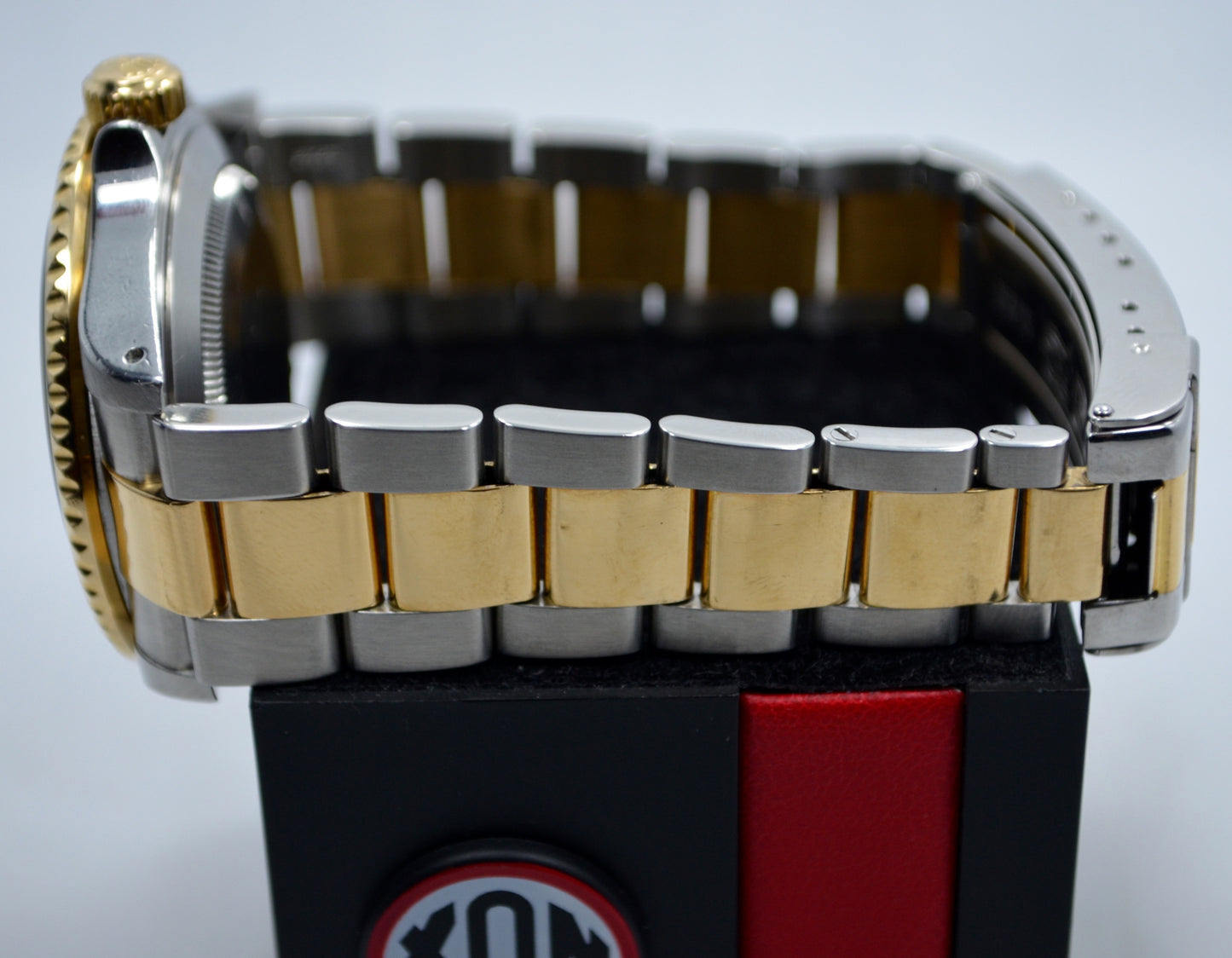 Rolex Submariner 16613 Black Steel Gold Two Tone "K" Serial Wristwatch - Hashtag Watch Company