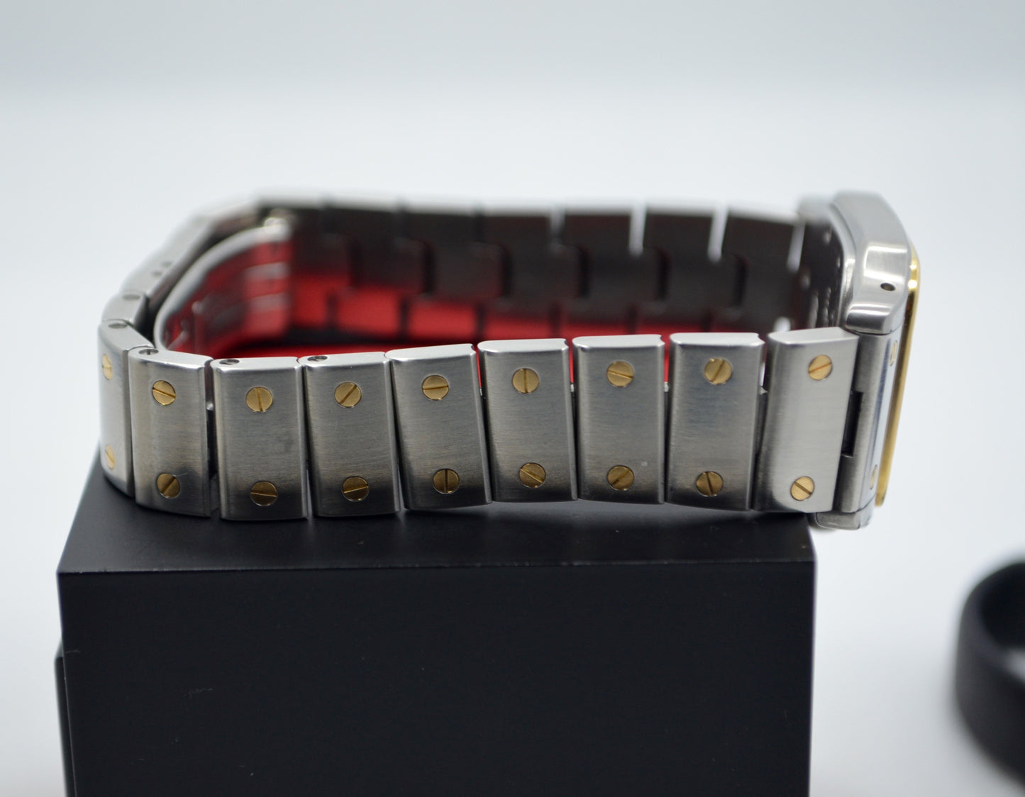 Cartier Two Tone Santos Steel 18K Gold Ladies 1567 Quartz 23mm Wristwatch - Hashtag Watch Company