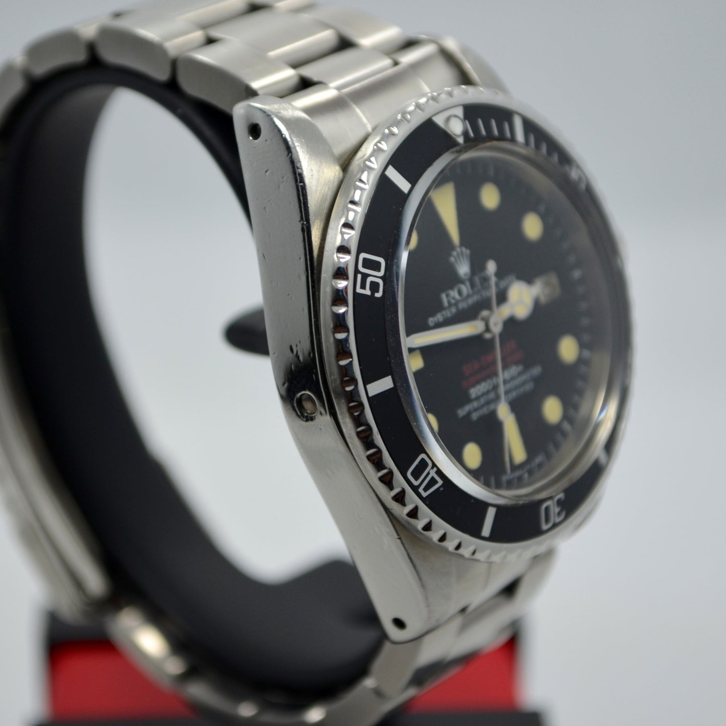 Vintage Rolex Double Red Sea Dweller Mark IV Automatic Watch Box Papers 1977 - Hashtag Watch Company