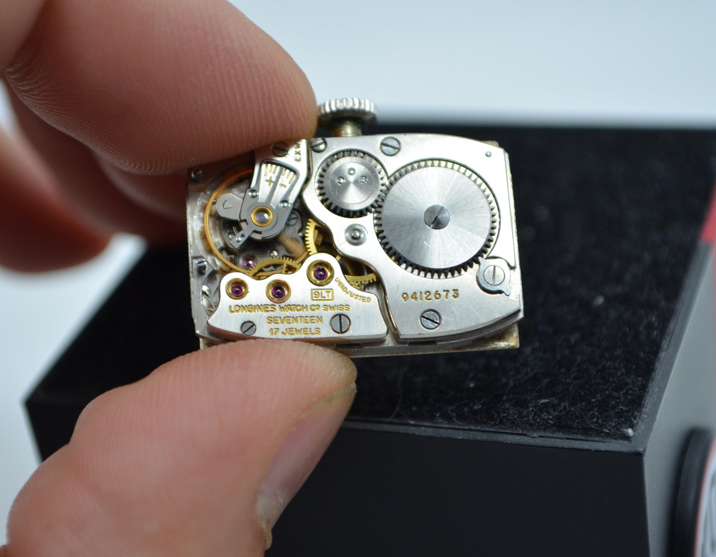 Vintage Longines Top Hat 14K White Gold Diamond Bezel 1940's Ladies Manual Watch - Hashtag Watch Company