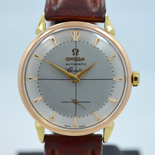 Vintage Omega 2710 SC 18K Yellow Gold Two Tone Automatic Dress Cal. 491 Wristwatch - Hashtag Watch Company