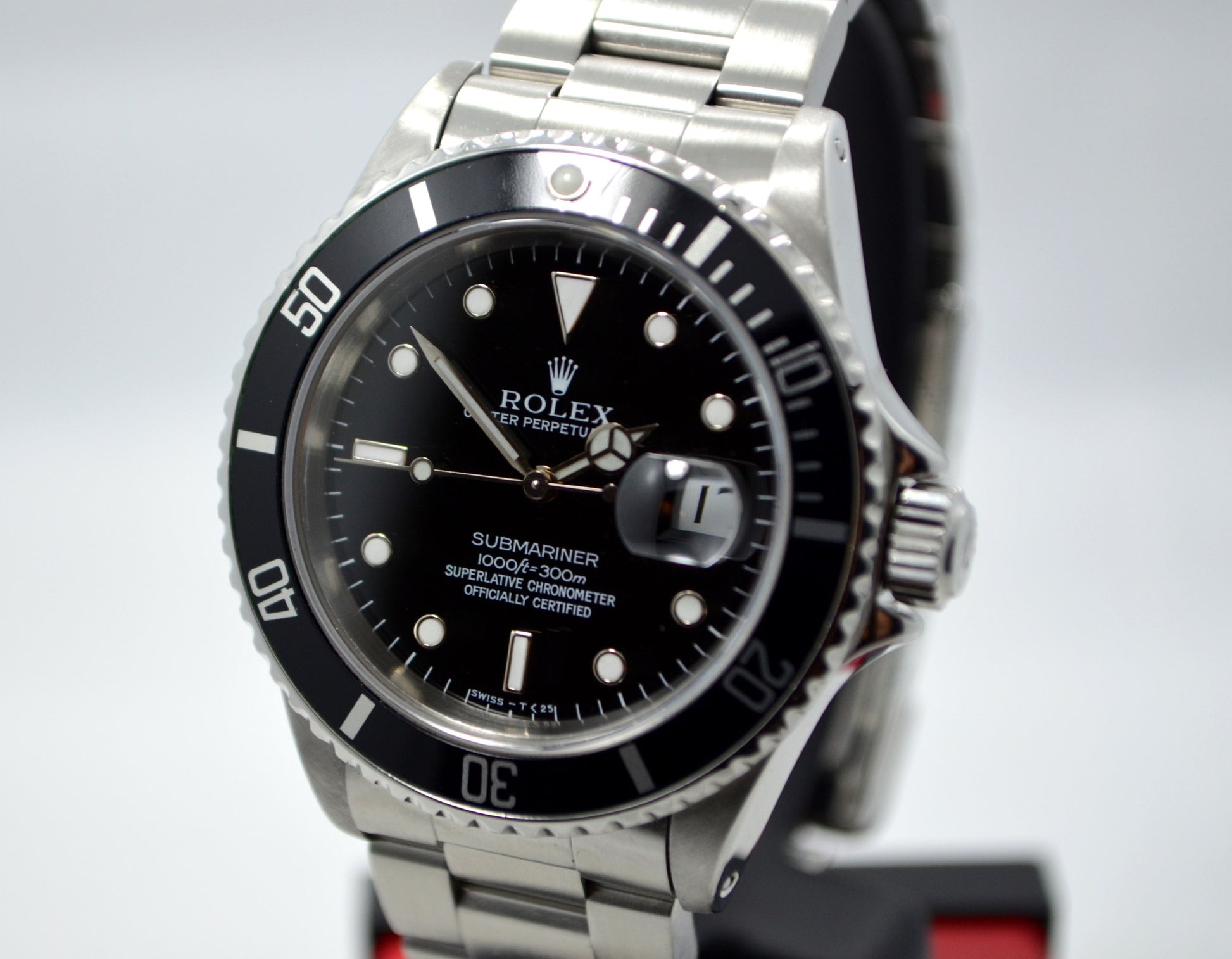 Rolex Submariner 16610 Stainless Steel "X" Serial 1991 Wristwatch Box and Papers - Hashtag Watch Company