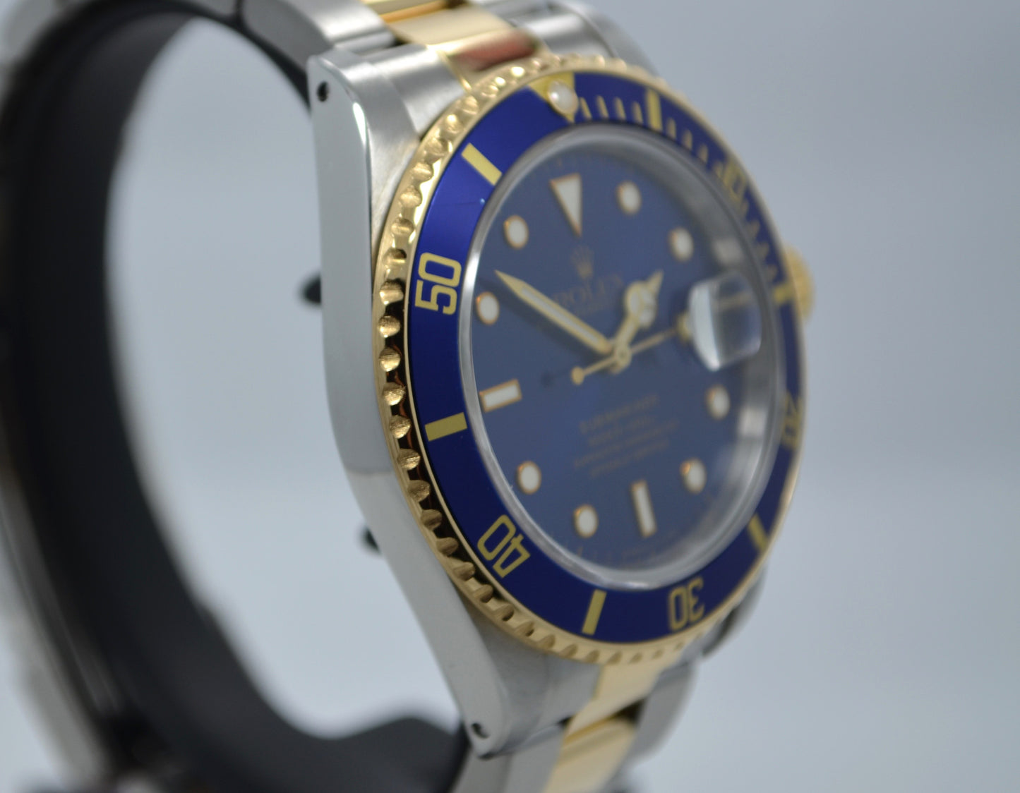 Vintage Rolex Submariner 16803 Two Tone Blue Steel 18K Gold Wristwatch Circa 1984 - Hashtag Watch Company