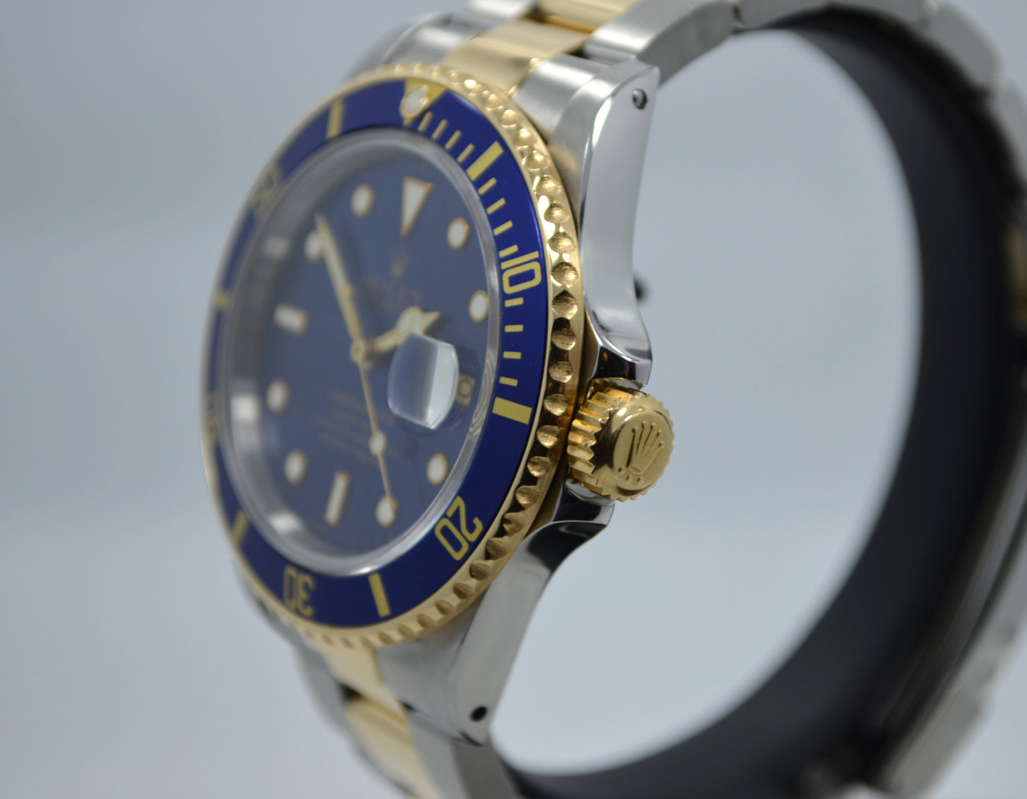 Vintage Rolex Submariner 16803 Two Tone Blue Steel 18K Gold Wristwatch Circa 1984 - Hashtag Watch Company