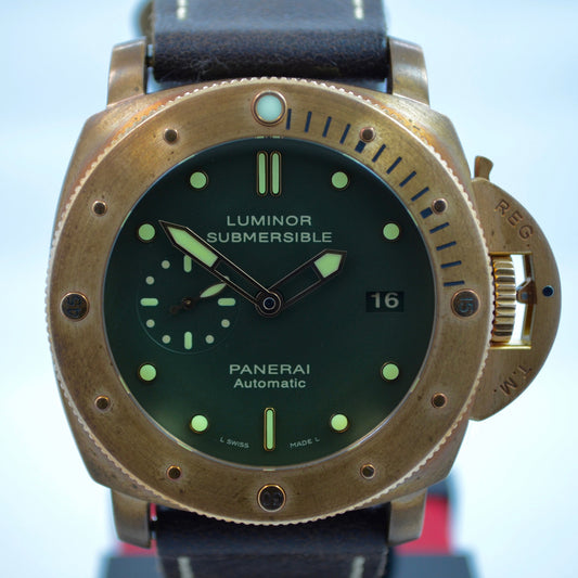 Panerai PAM 382 Bronzo Luminor Submersible 1950 3 Day Automatic Watch - Hashtag Watch Company