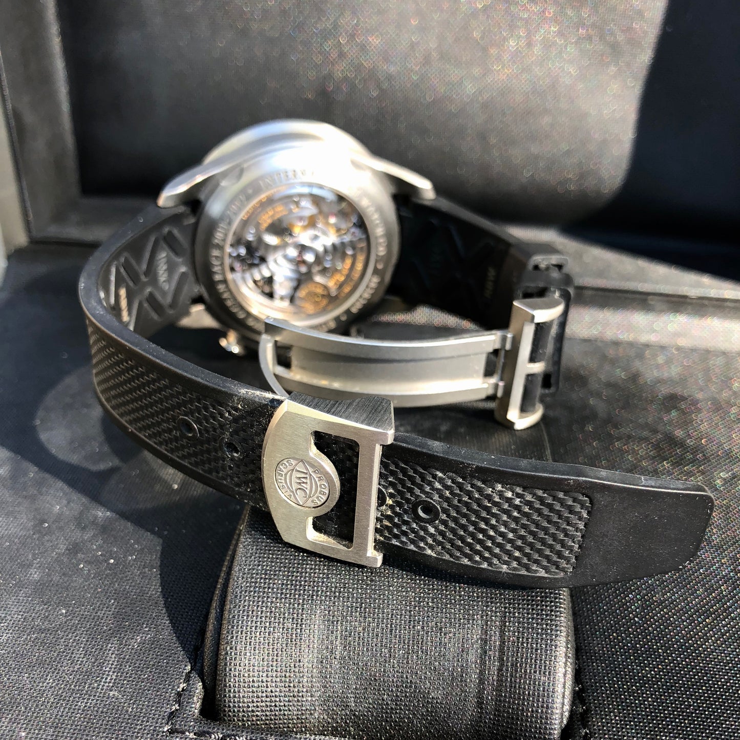 IWC Portuguese Yacht Club IW390212 Black Carbon Titanium Chronograph Volvo Ocean Race Box Papers - Hashtag Watch Company