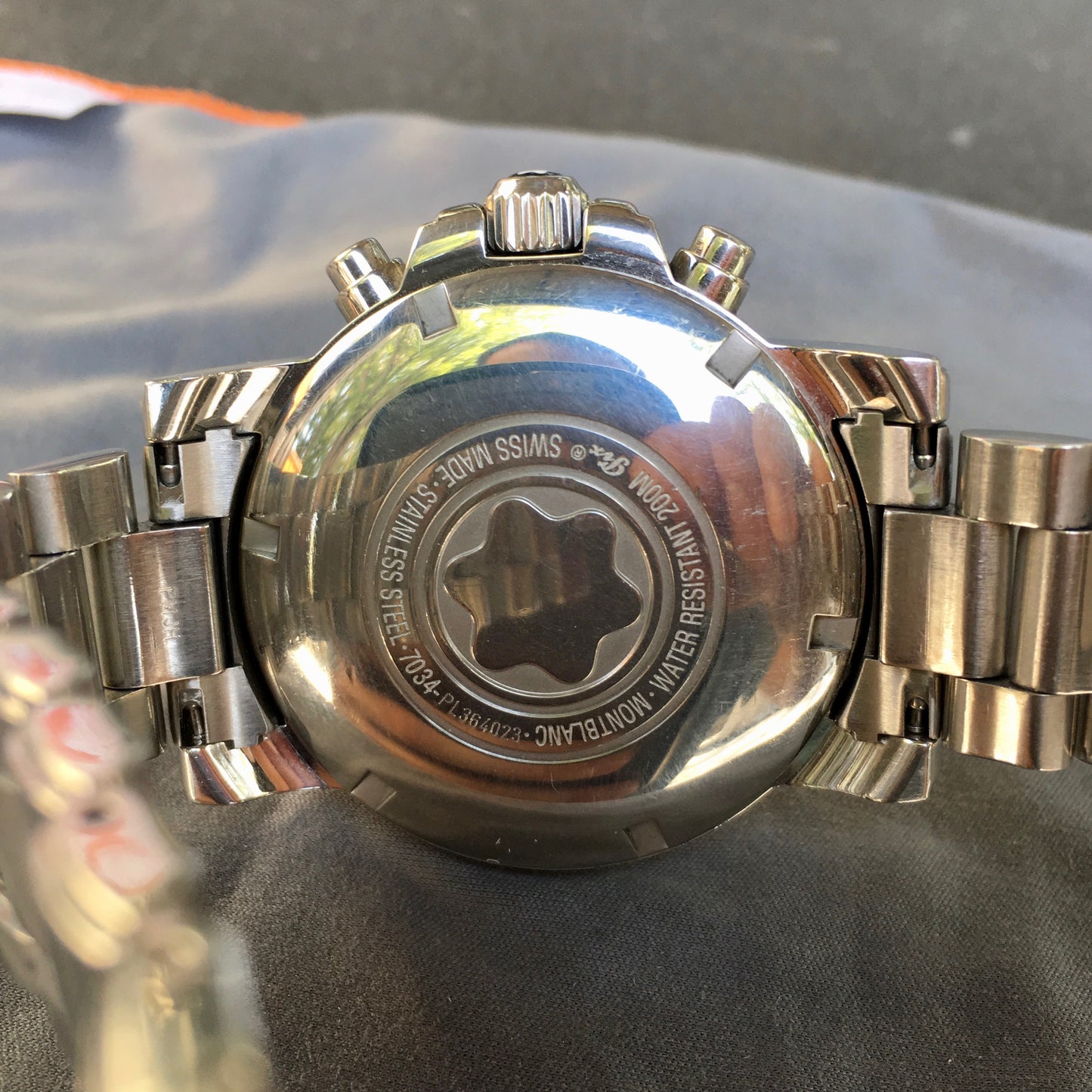 Montblanc Meisterstuck 7034 Chronograph Stainless Steel Automatic 42mm Wristwatch - Hashtag Watch Company