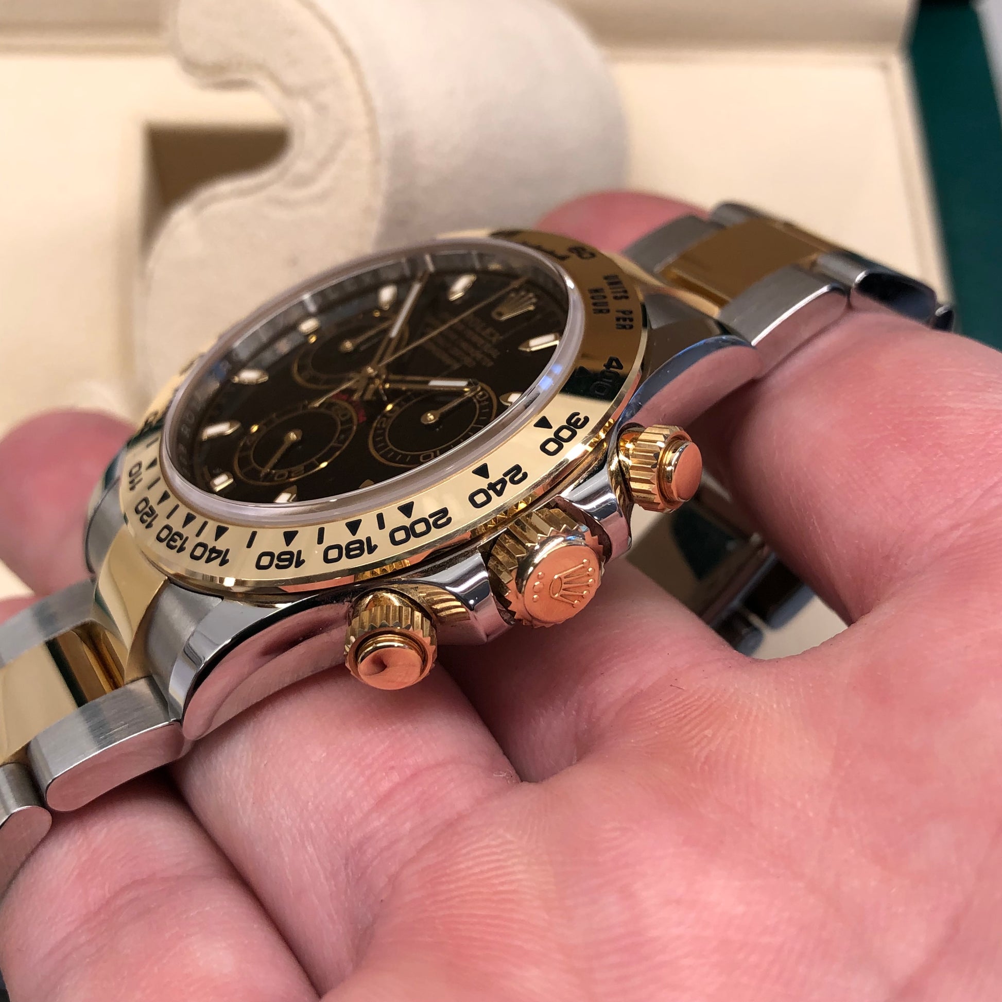 2021 Rolex Daytona Cosmograph 116503 Black Two Tone Chronograph Box Papers - Hashtag Watch Company