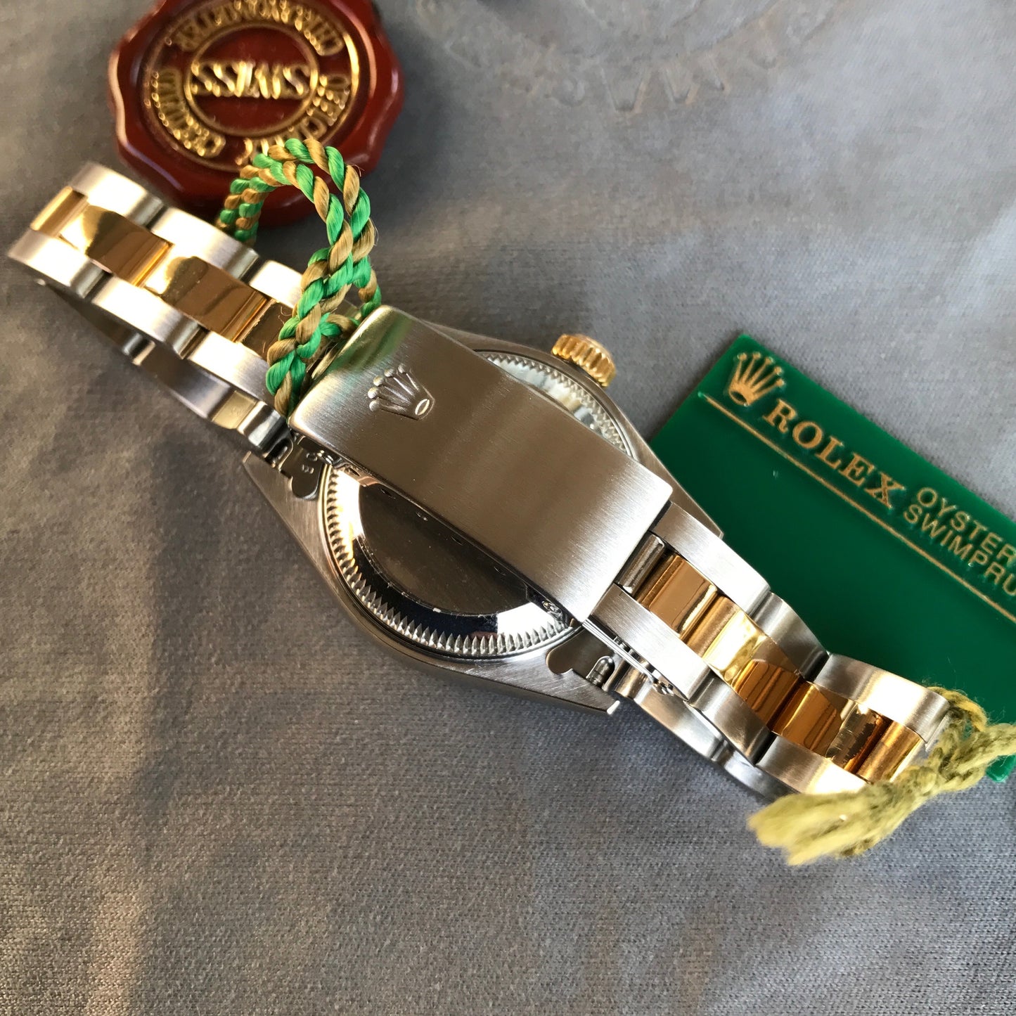 Rolex Datejust 69163 Silver Two Tone Oyster Steel Gold Ladies Wristwatch Box & Papers - Hashtag Watch Company