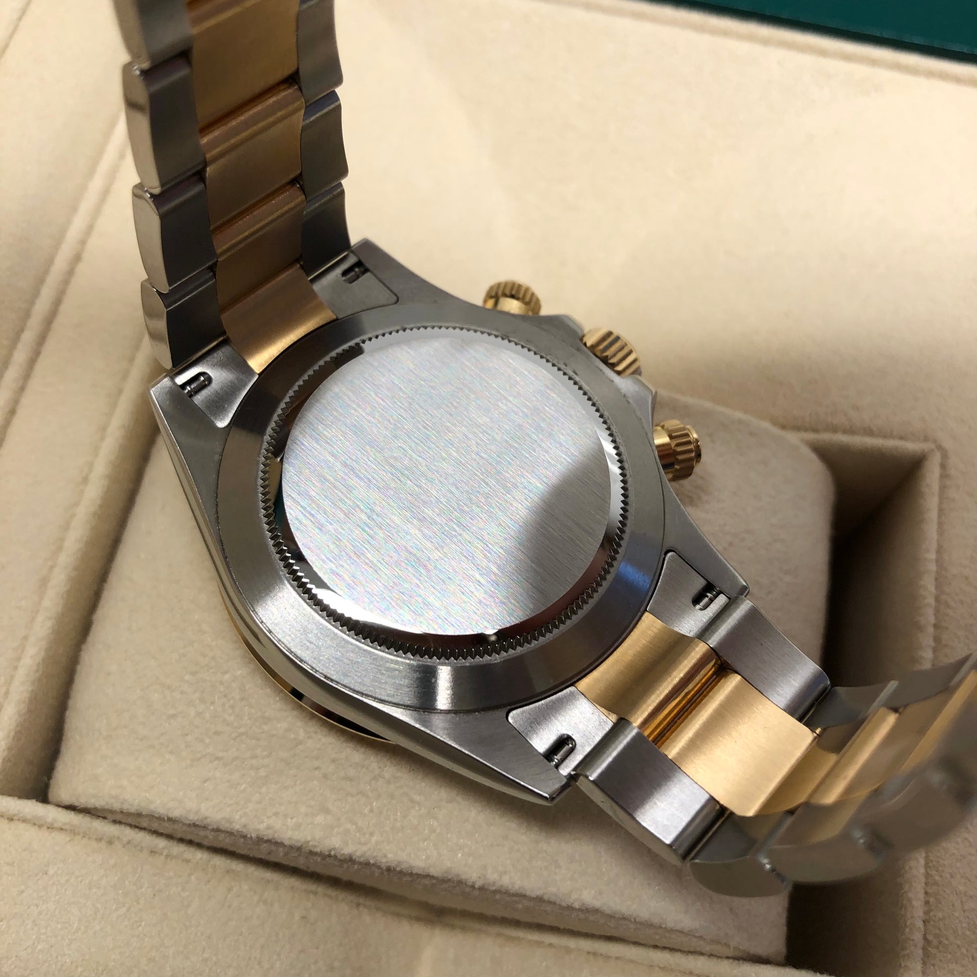 2021 Rolex Daytona Cosmograph 116503 Black Two Tone Chronograph Box Papers - Hashtag Watch Company