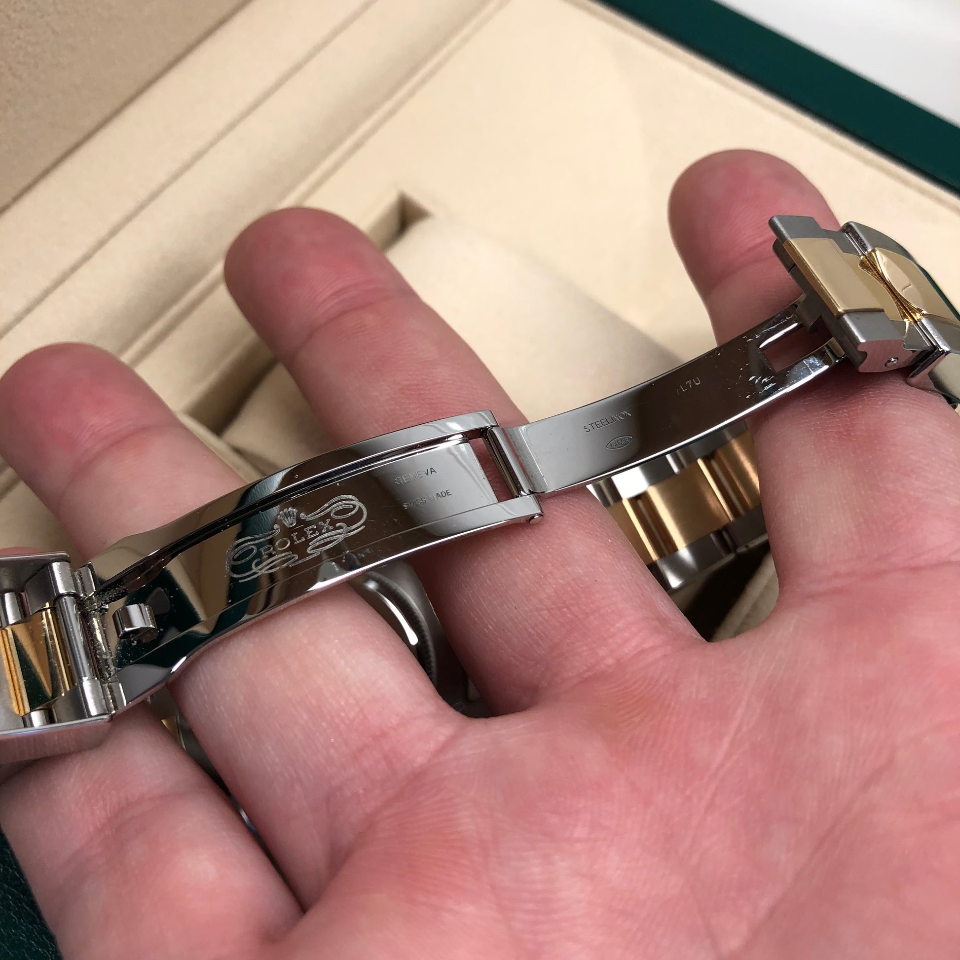 2021 Rolex Daytona Cosmograph 116503 Black Two Tone Chronograph Box Papers - Hashtag Watch Company