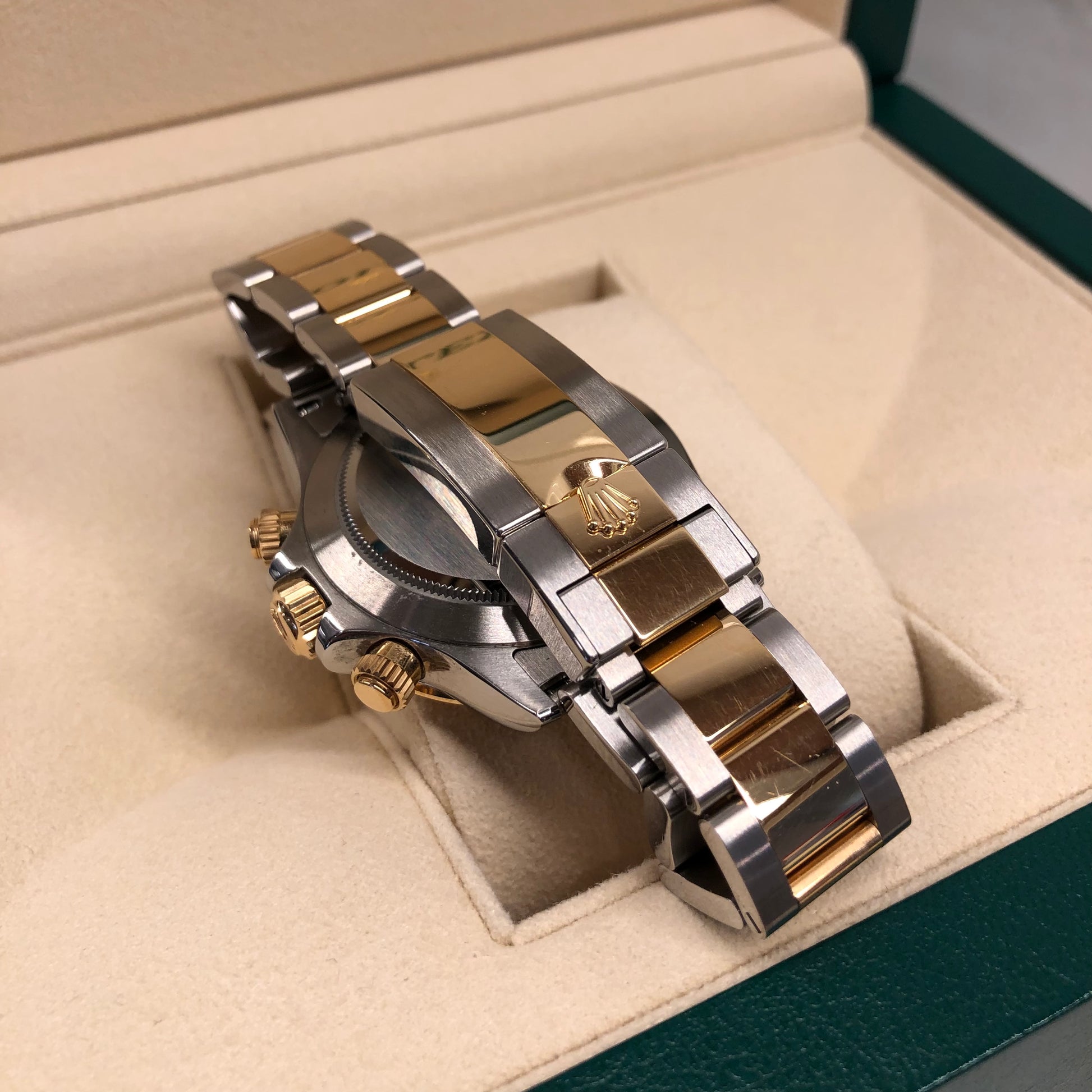 2021 Rolex Daytona Cosmograph 116503 Black Two Tone Chronograph Box Papers - Hashtag Watch Company