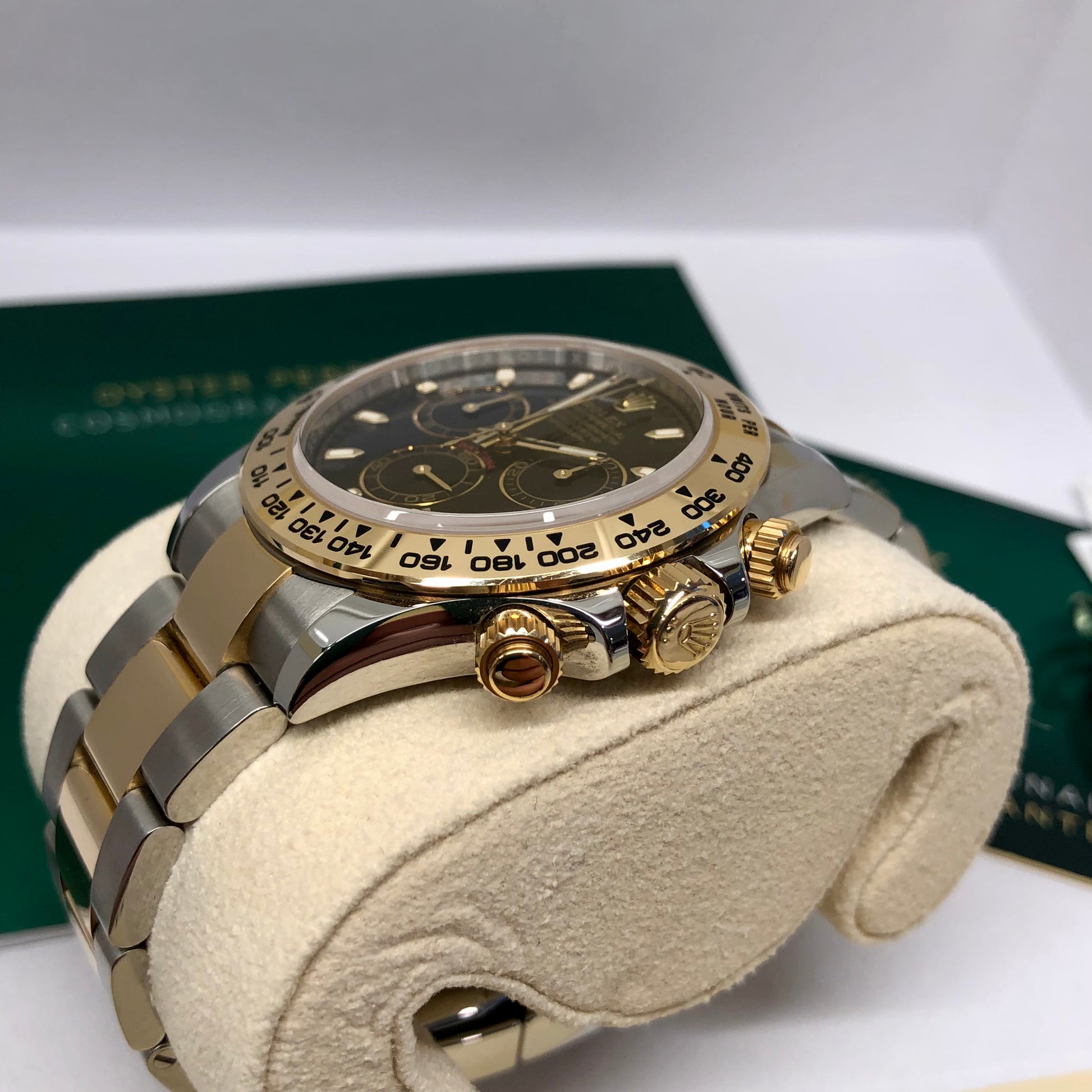 2021 Rolex Daytona Cosmograph 116503 Black Two Tone Chronograph Box Papers - Hashtag Watch Company