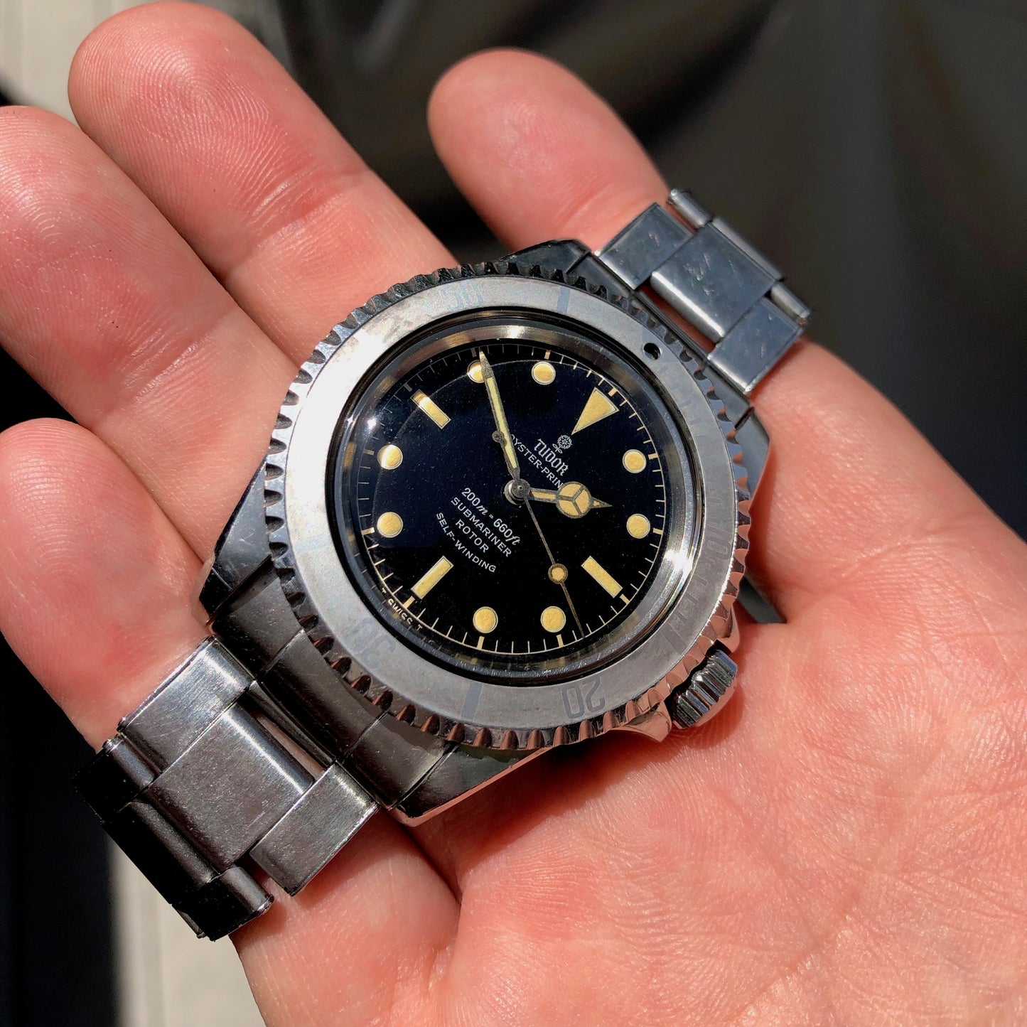 Vintage Tudor Submariner 7928 Gilt Chapter Ring Oyster Prince Ghost Bezel Unpolished Wristwatch Circa 1964 - Hashtag Watch Company