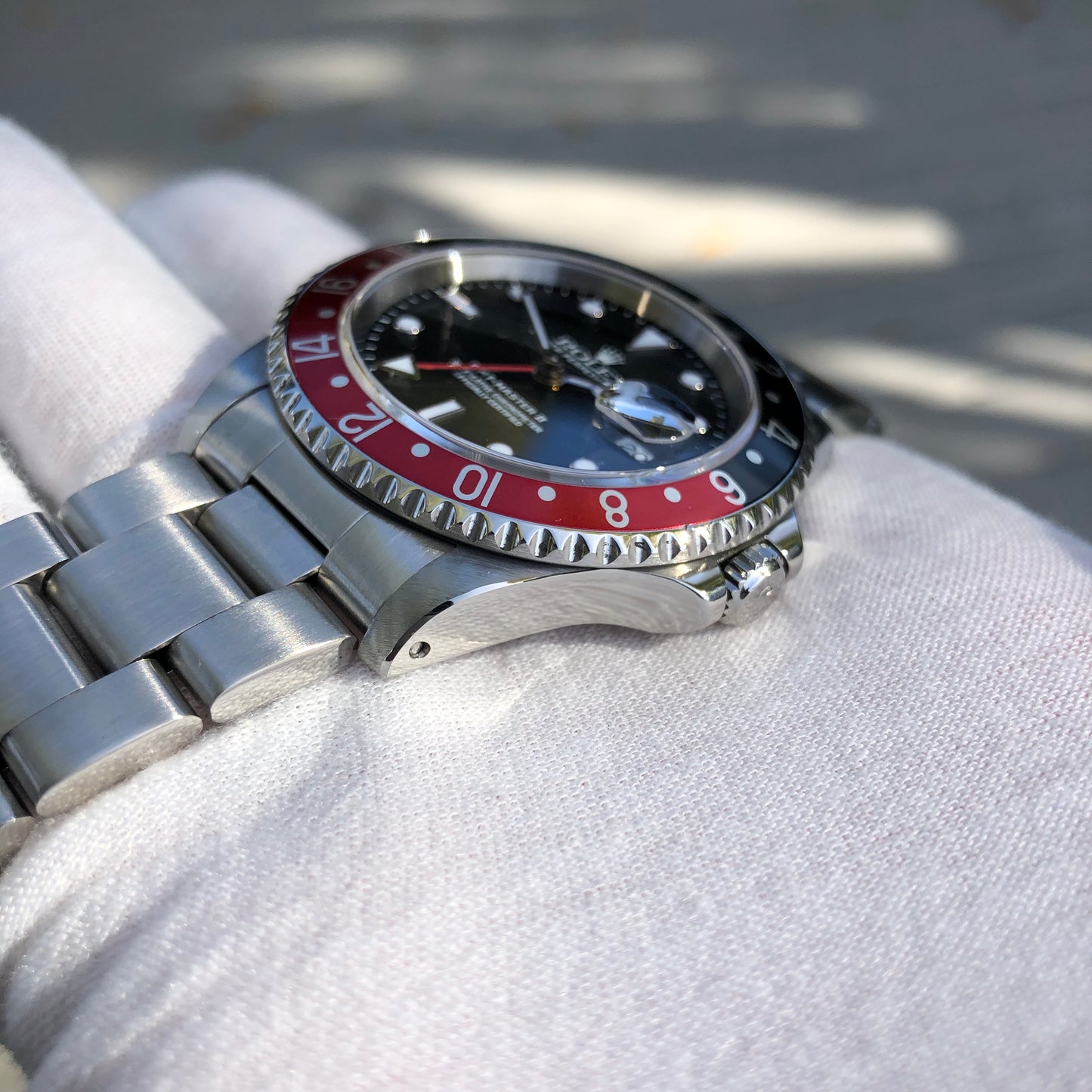 Rolex GMT Master II 16710 Stainless Steel Coke A Serial Wristwatch Box Papers Circa 1999 - Hashtag Watch Company