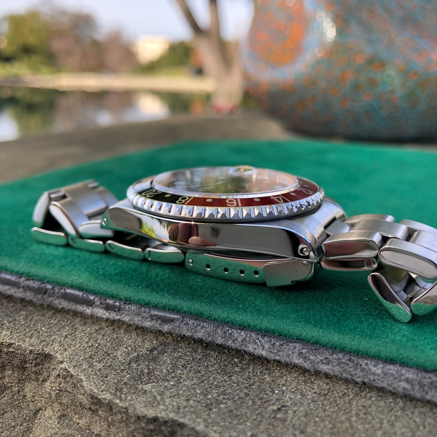 Rolex GMT Master II 16710 Stainless Steel Coke A Serial Wristwatch Box Papers Circa 1999 - Hashtag Watch Company