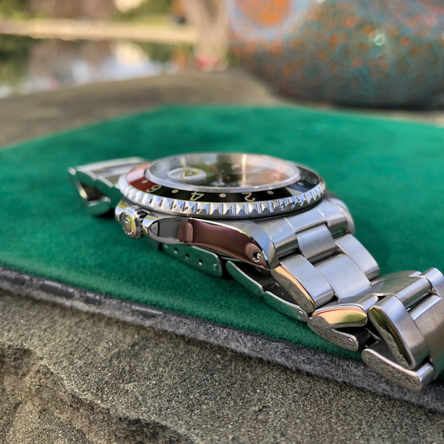 Rolex GMT Master II 16710 Stainless Steel Coke A Serial Wristwatch Box Papers Circa 1999 - Hashtag Watch Company