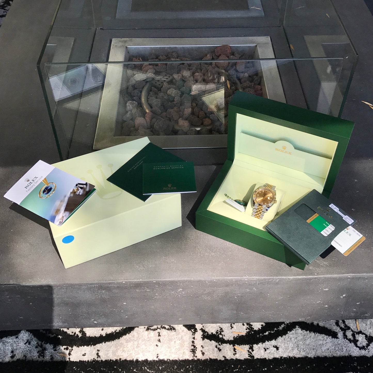 Rolex Datejust 126333 Champagne Diamond 41mm Steel Gold Two Tone Automatic Watch Box & Papers 2016 - Hashtag Watch Company