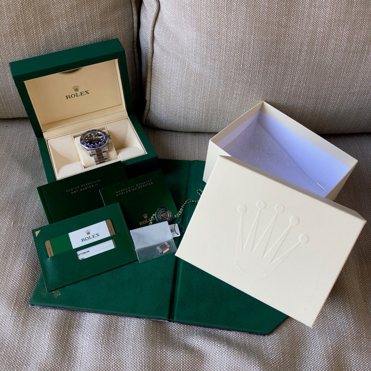 Rolex GMT Master II 116710 BLNR Batman Ceramic Steel Automatic Wristwatch Box Papers - Hashtag Watch Company